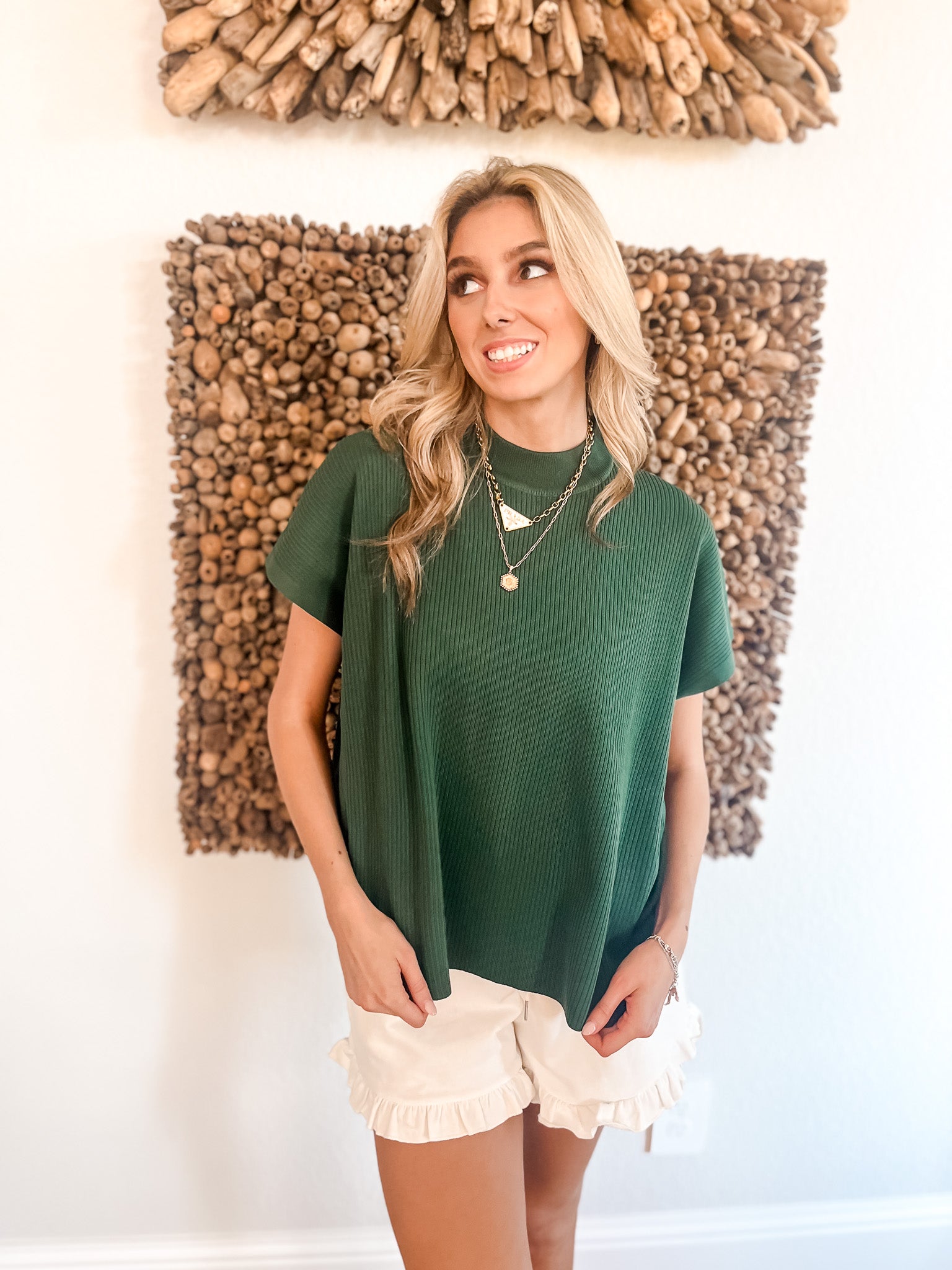 Square It Up Sweater - Green