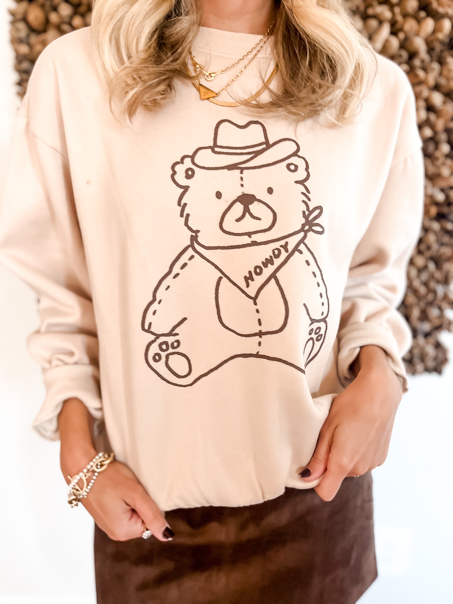 Cowboy Teddy Sweatshirt
