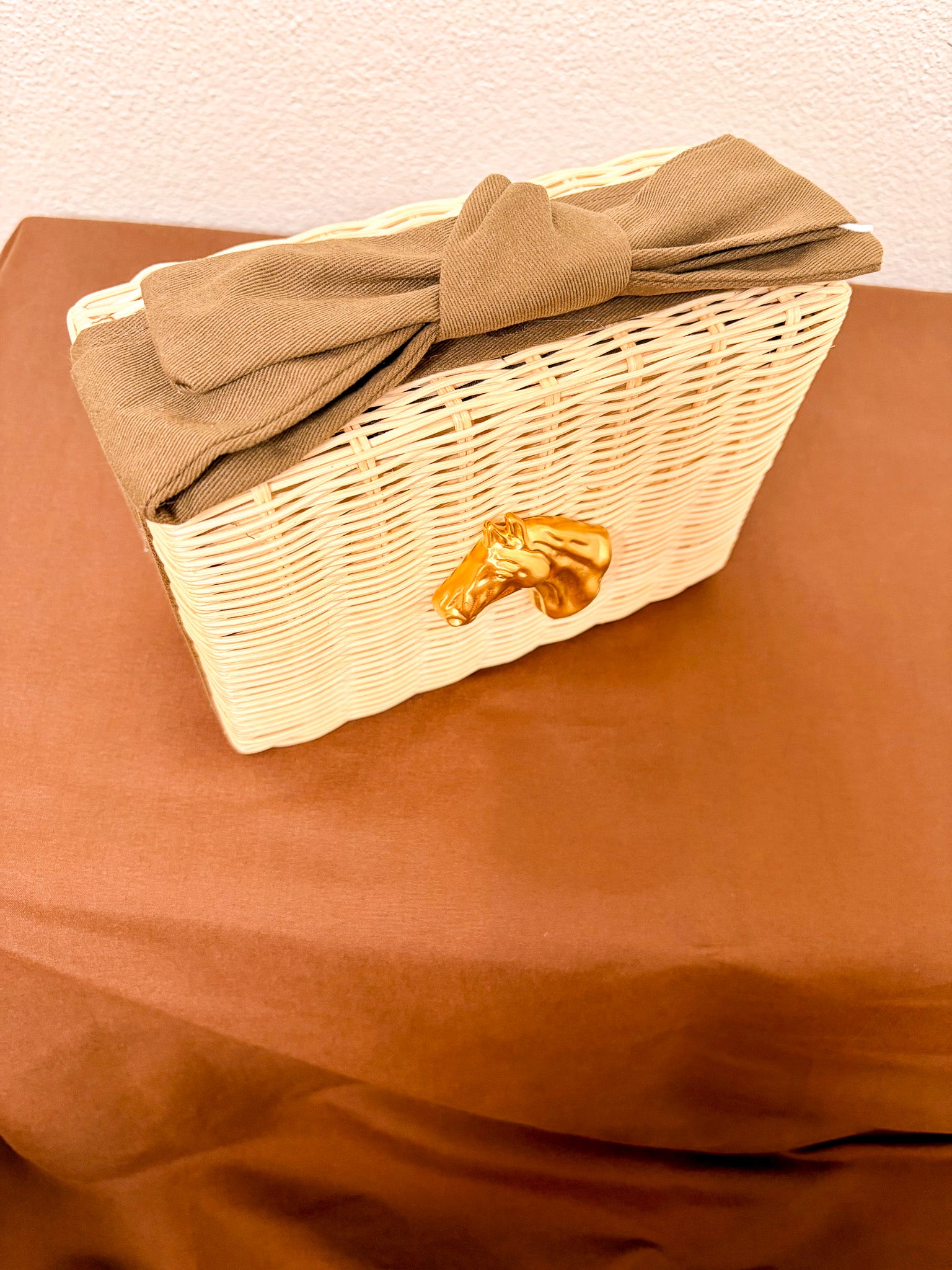 Derby Bow Clutch - Brown