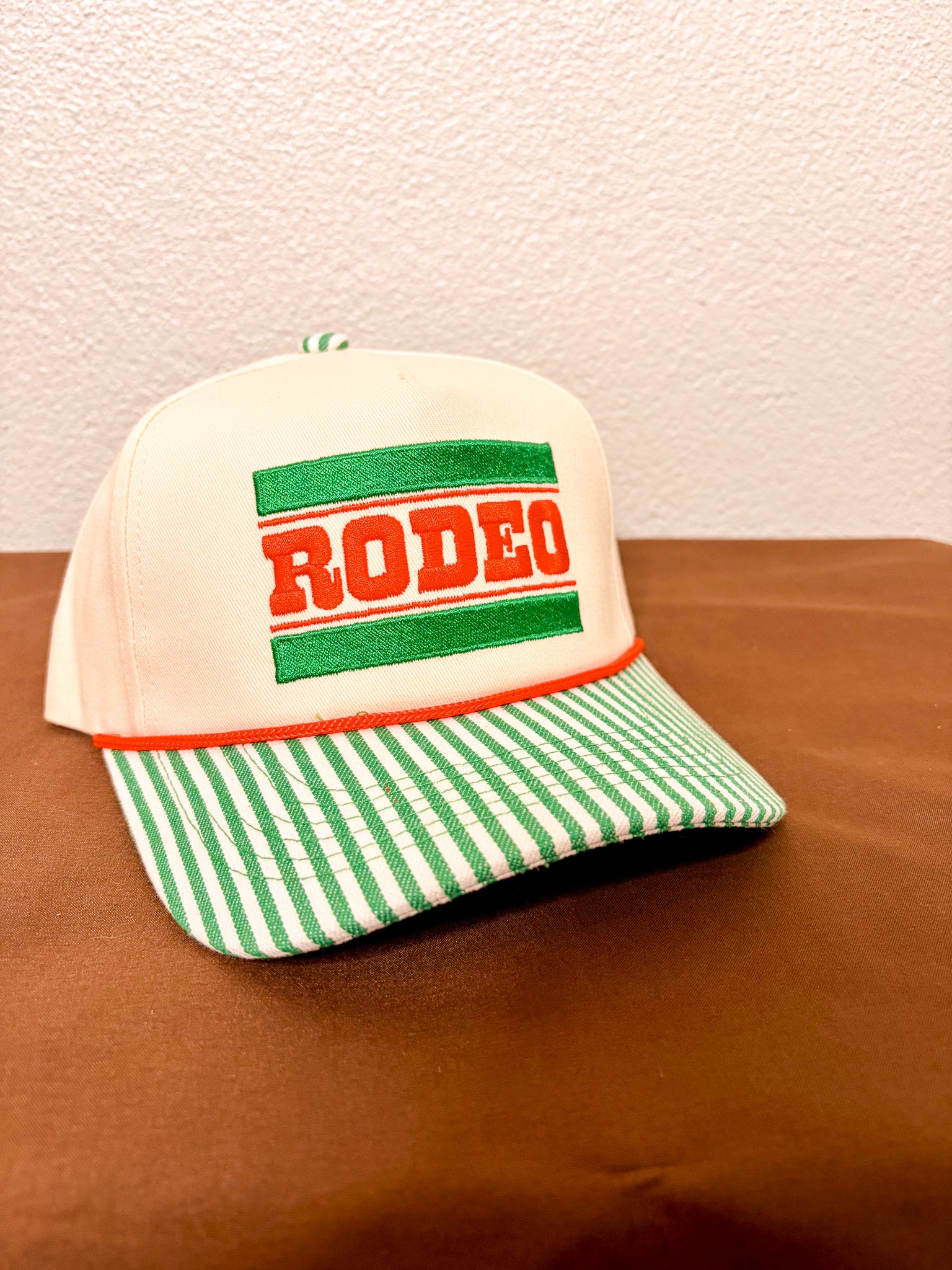 Rodeo Canvas Cap - Green/White