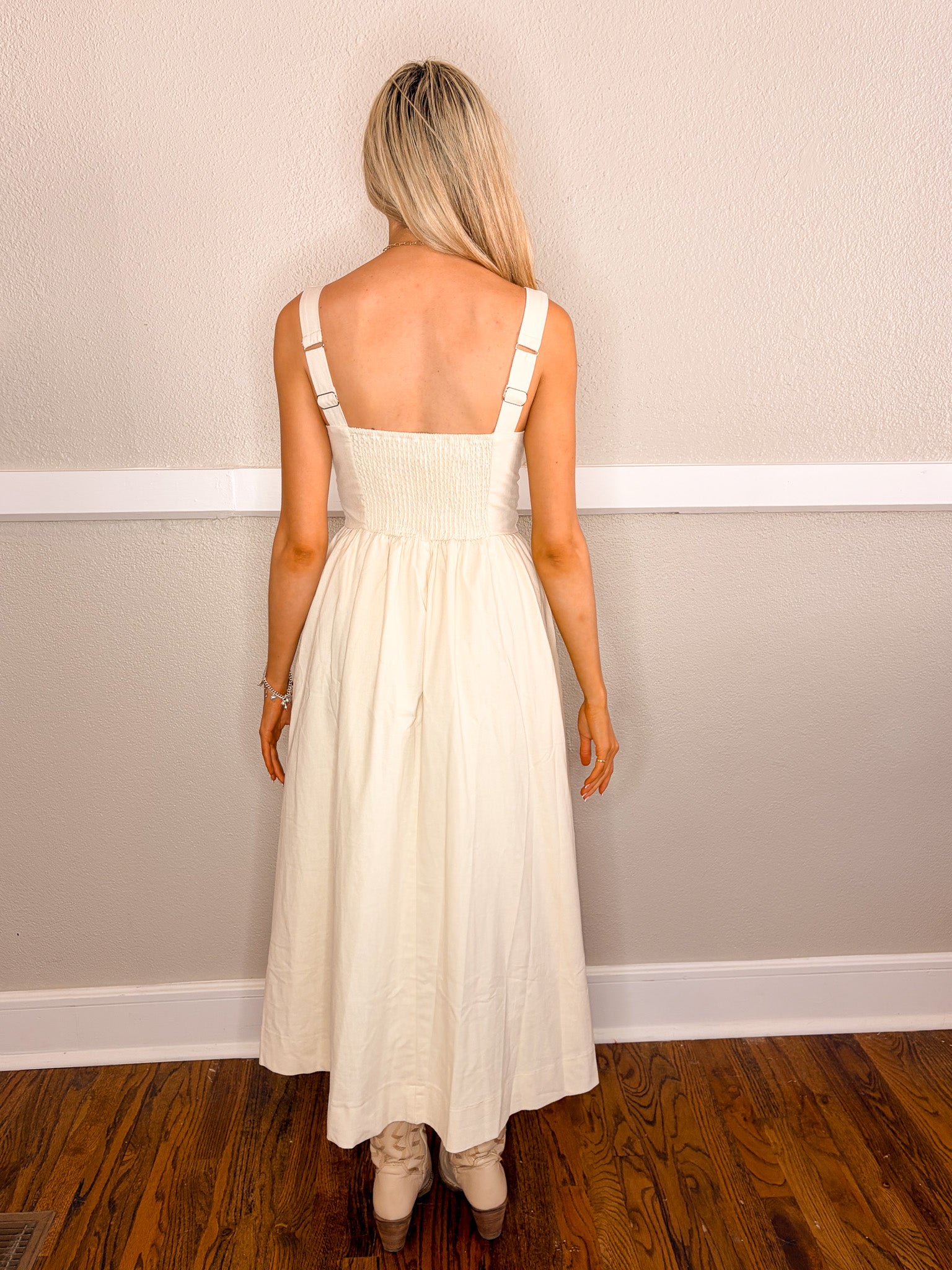 Lady Birds Wild Flower Dress - Ecru