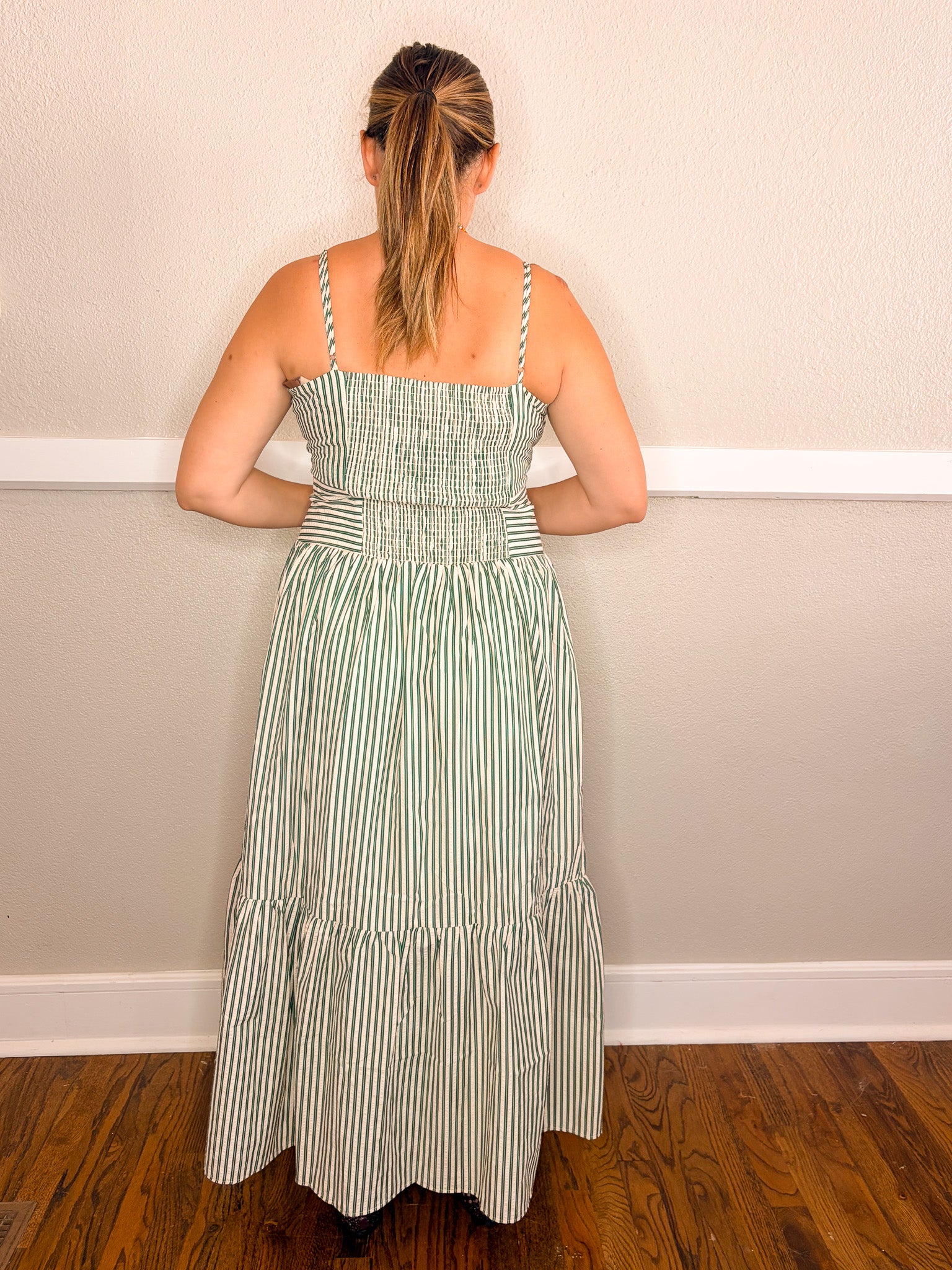 Sunny Days Stripe Dress - Green
