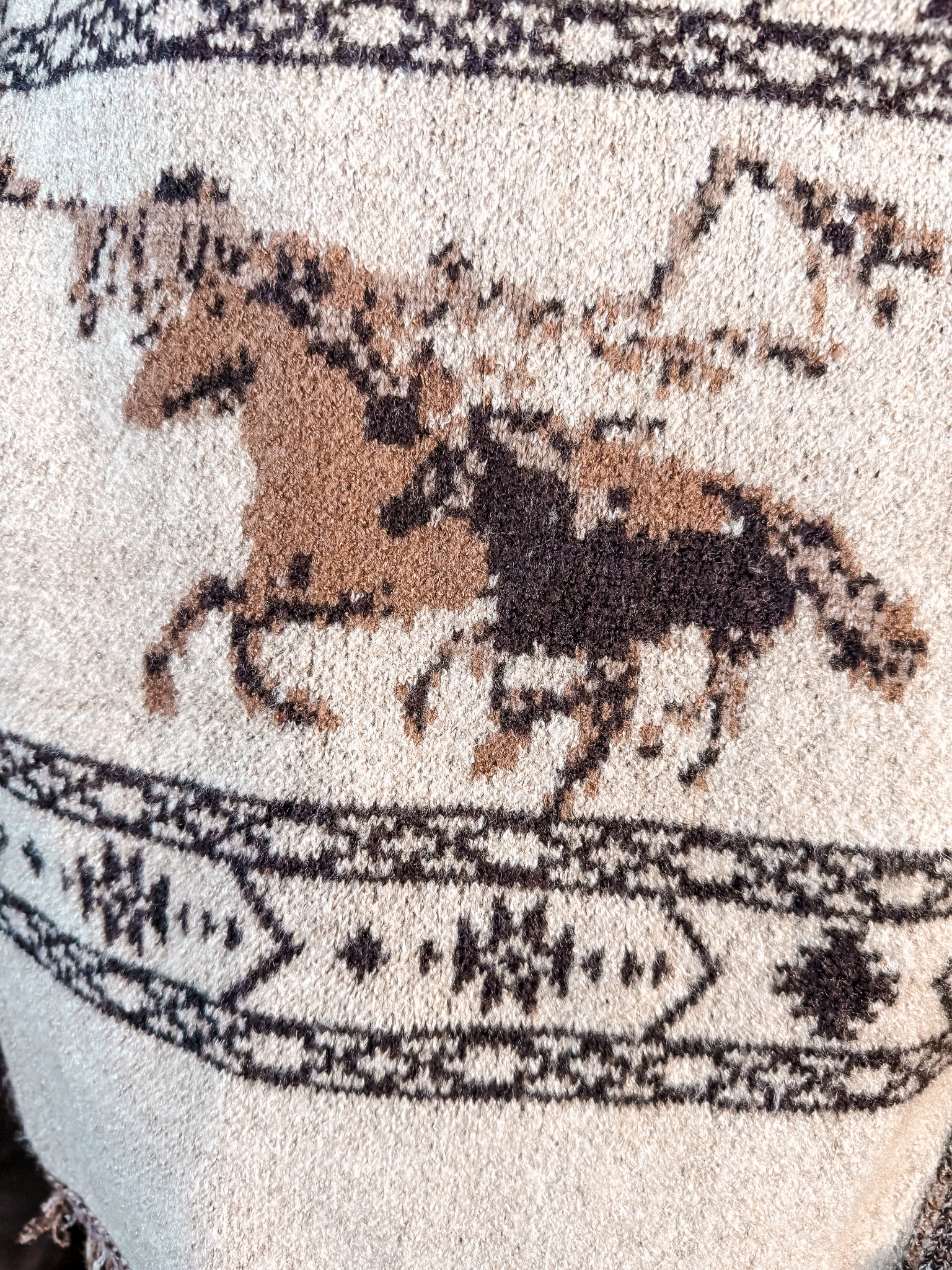 Wild Horses Sweater Jacket - Brown