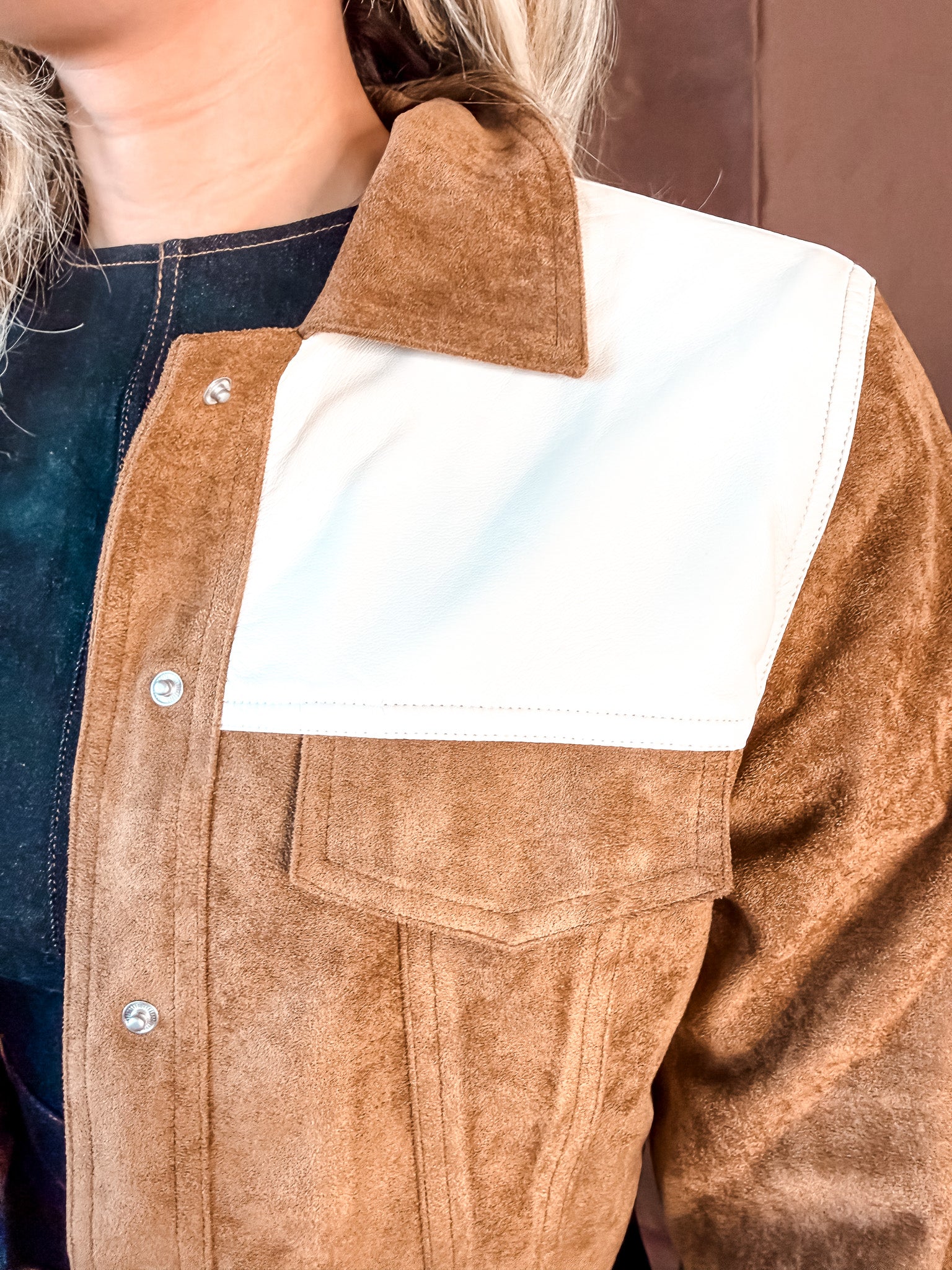 Two Tone Fringe Jacket