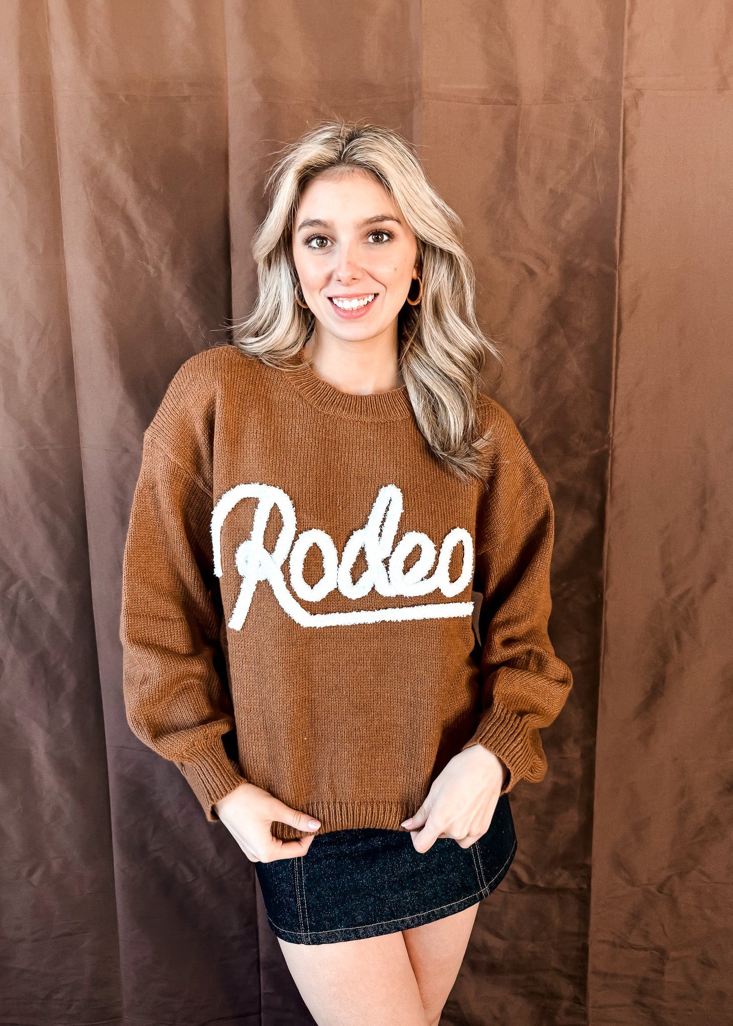 Rodeo Sweater - Brown