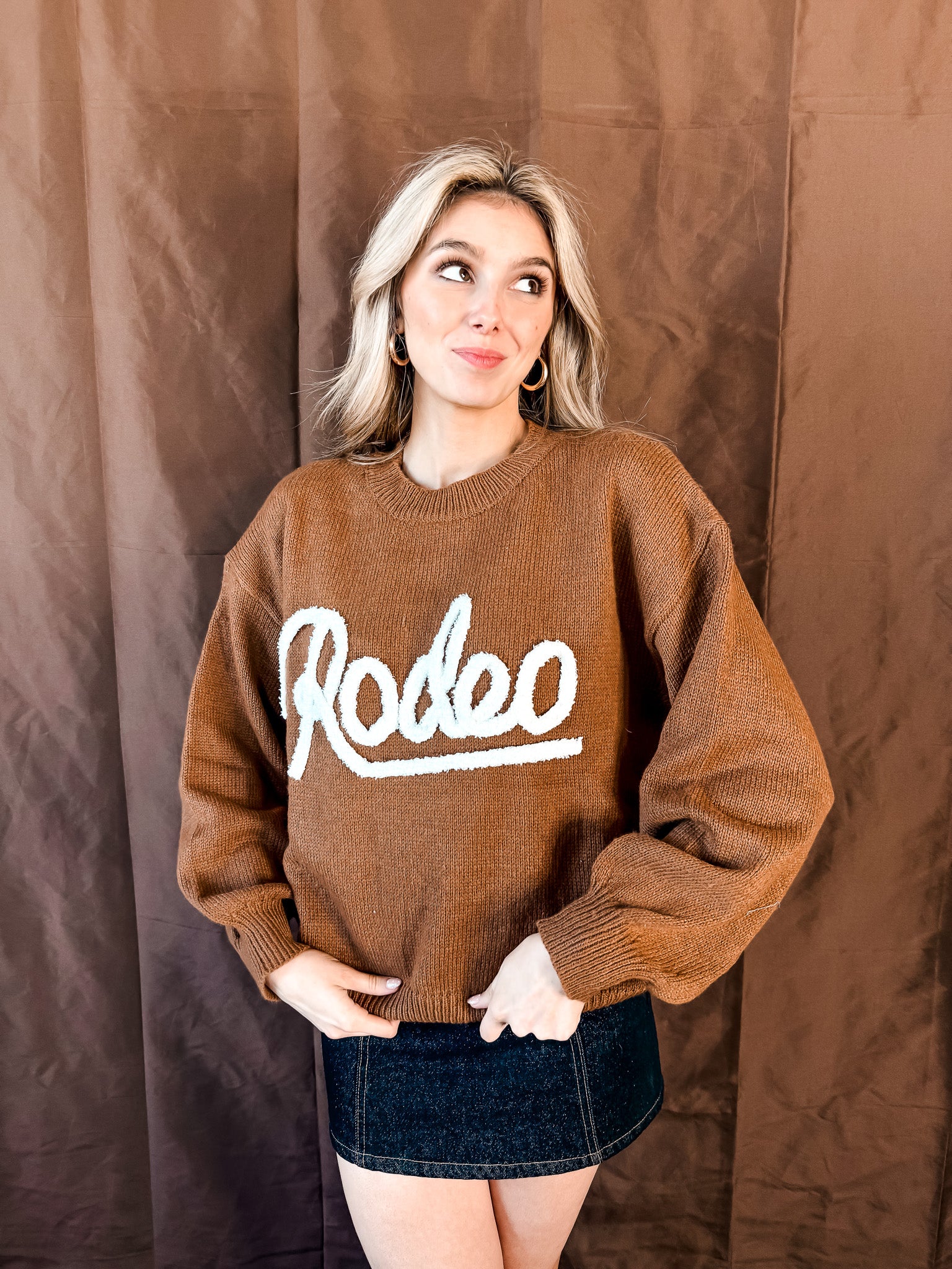 Rodeo Sweater - Brown