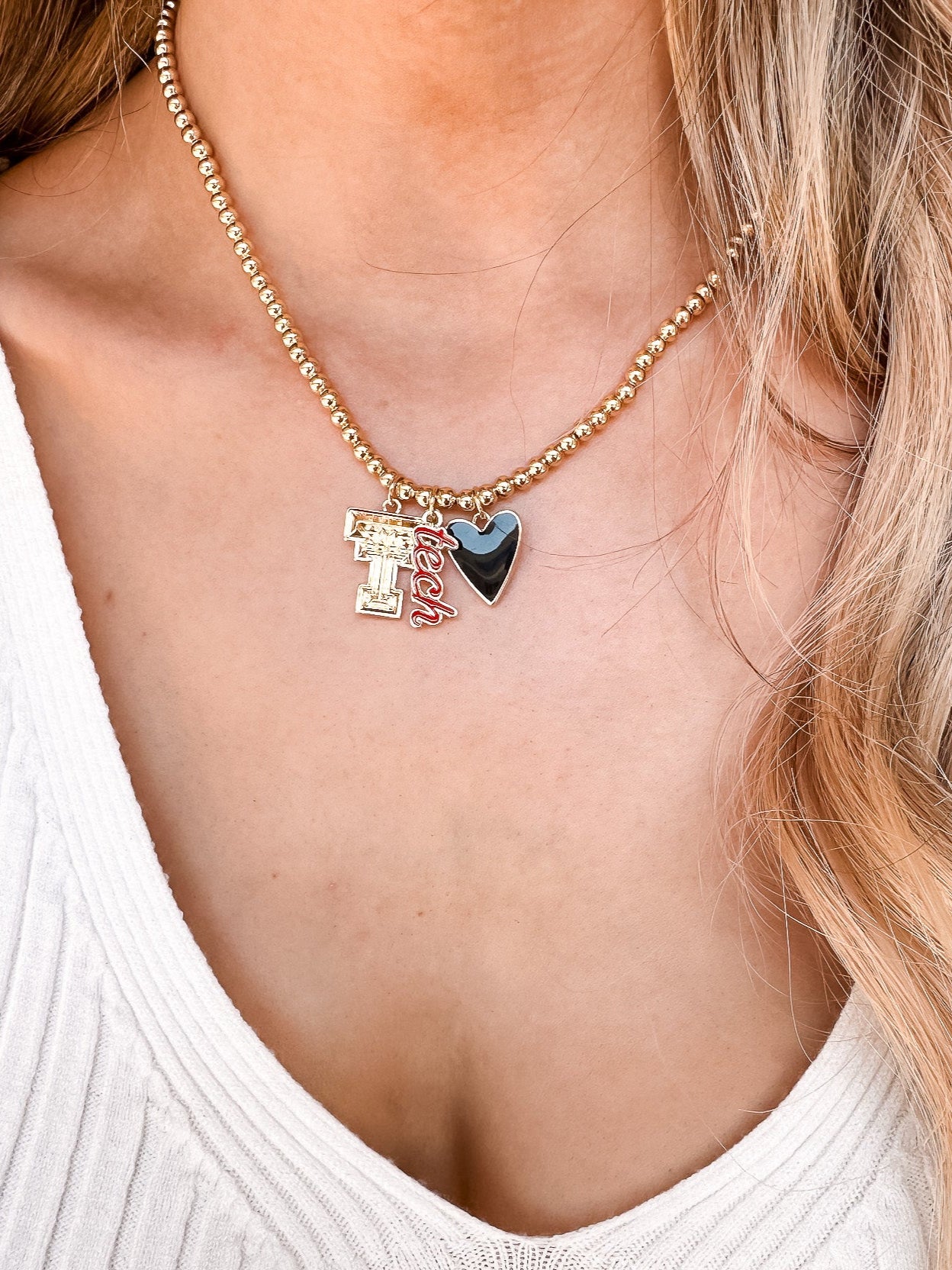 Texas Tech Red Raiders Charm Necklace