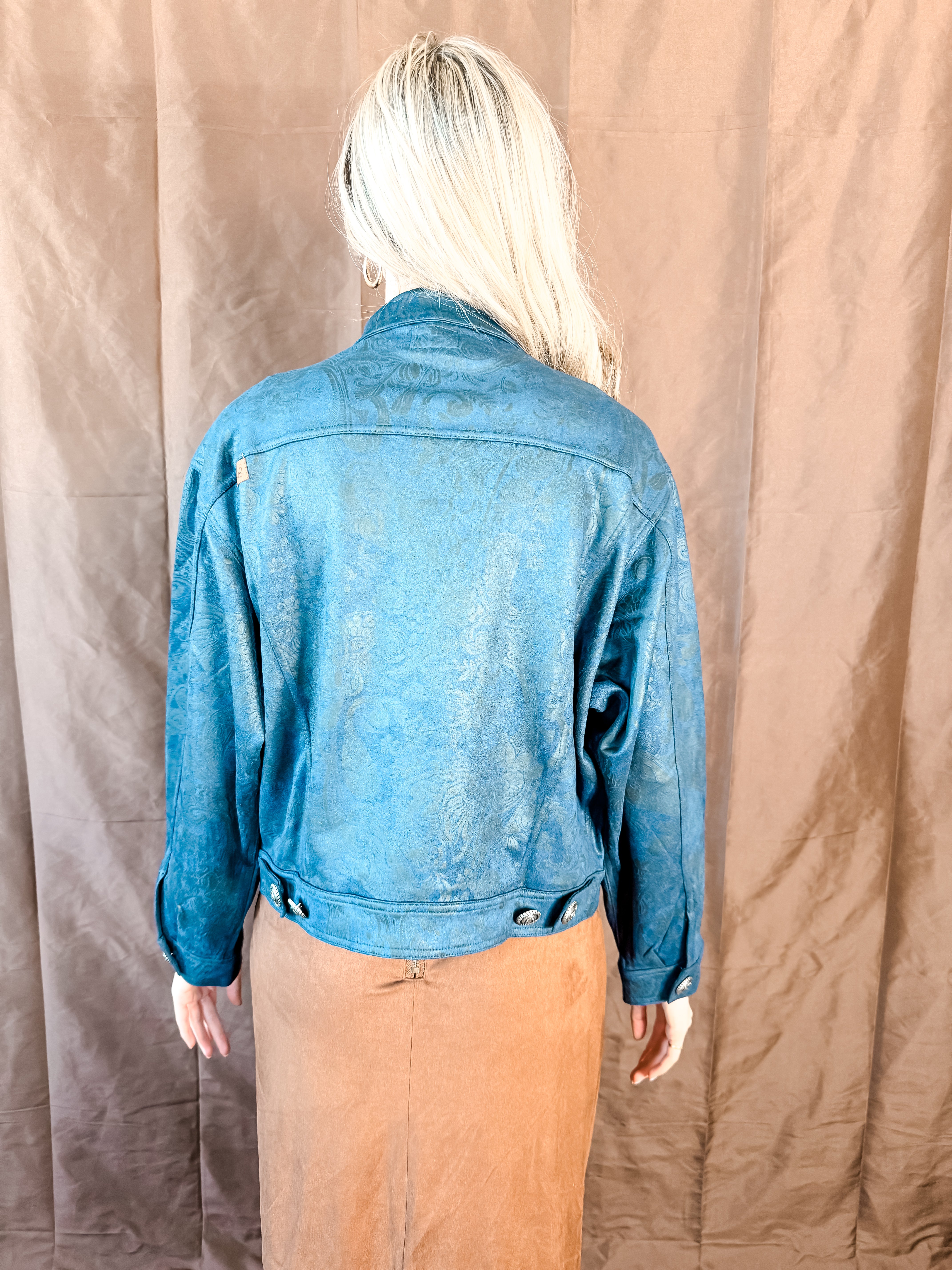 Abilene Suede Jacket - Navy