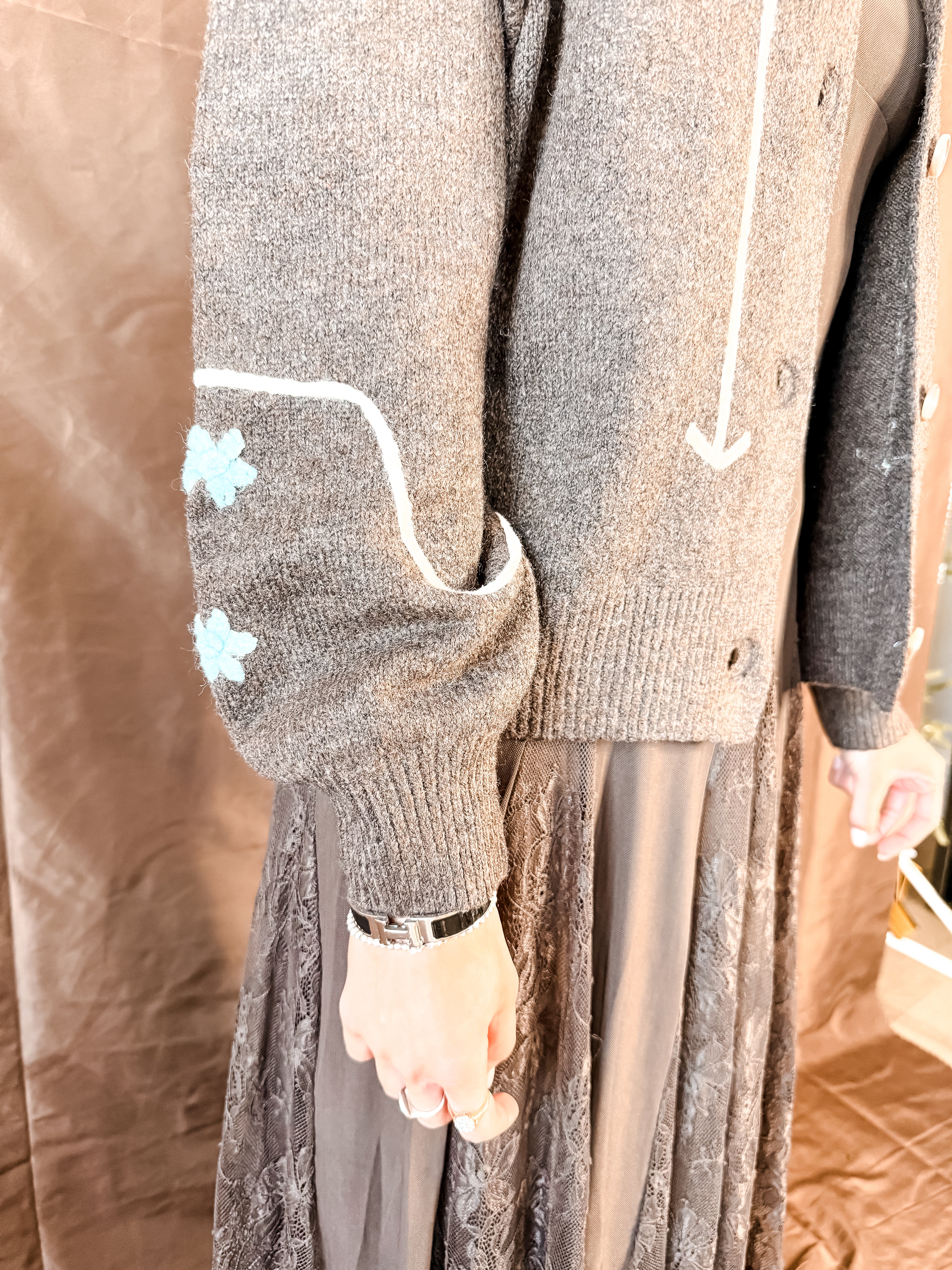 Z Blue Blossoms Cardigan