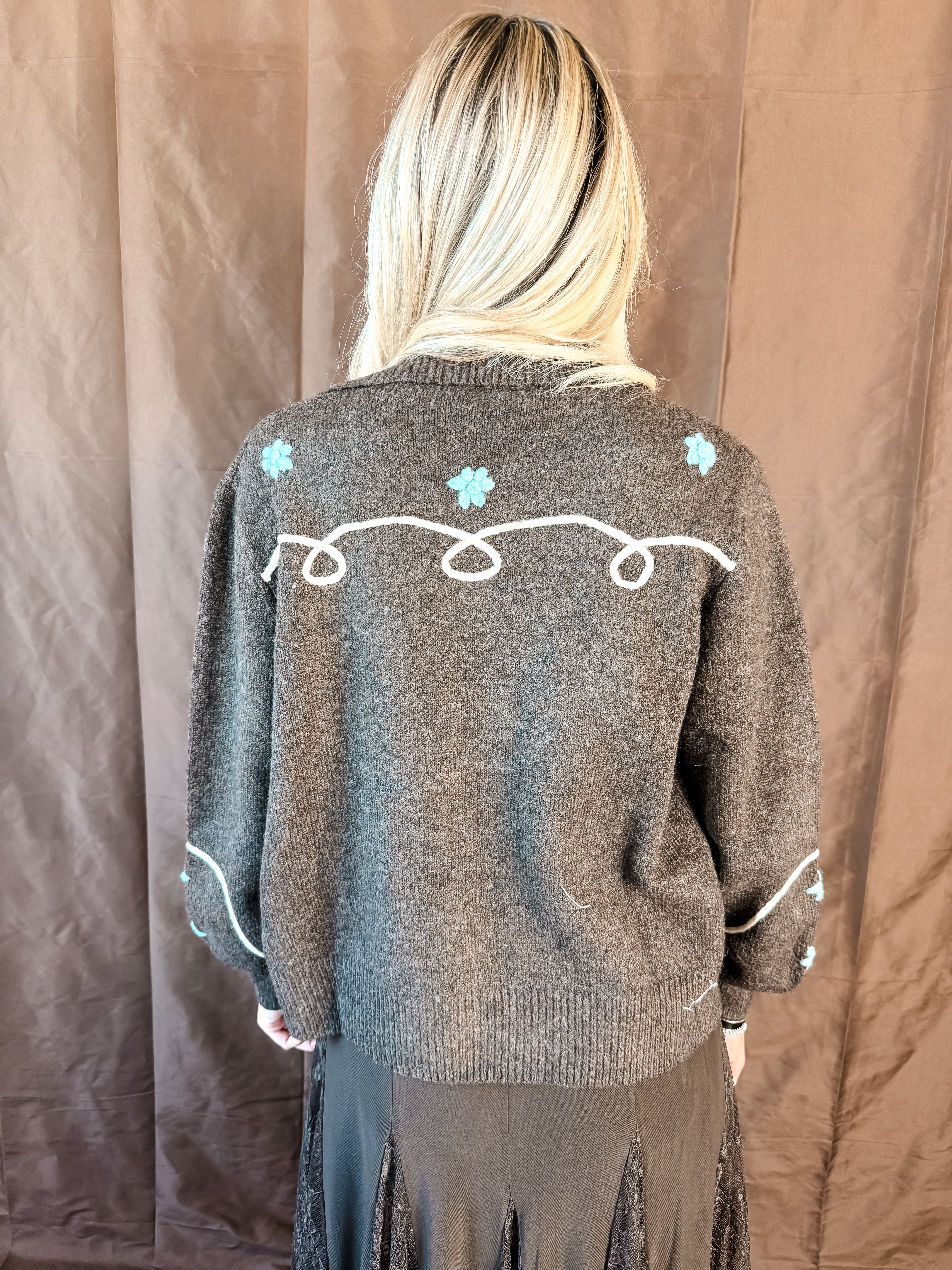 Z Blue Blossoms Cardigan