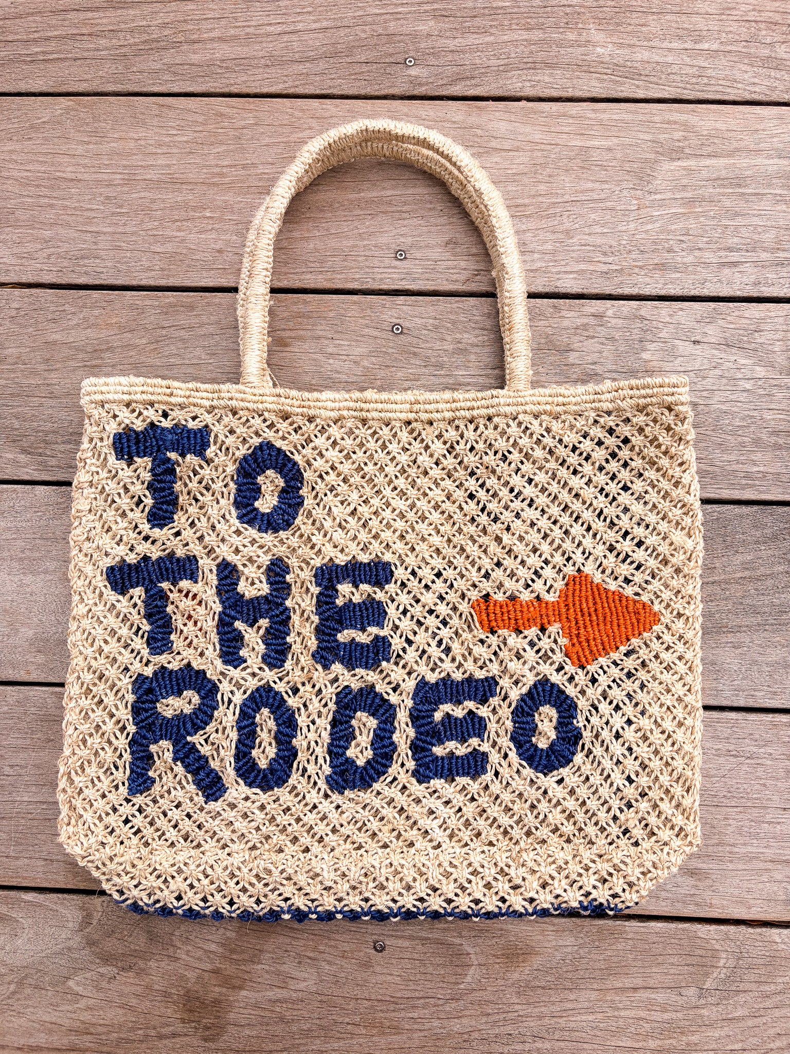 To The Rodeo Mini Jute Bag