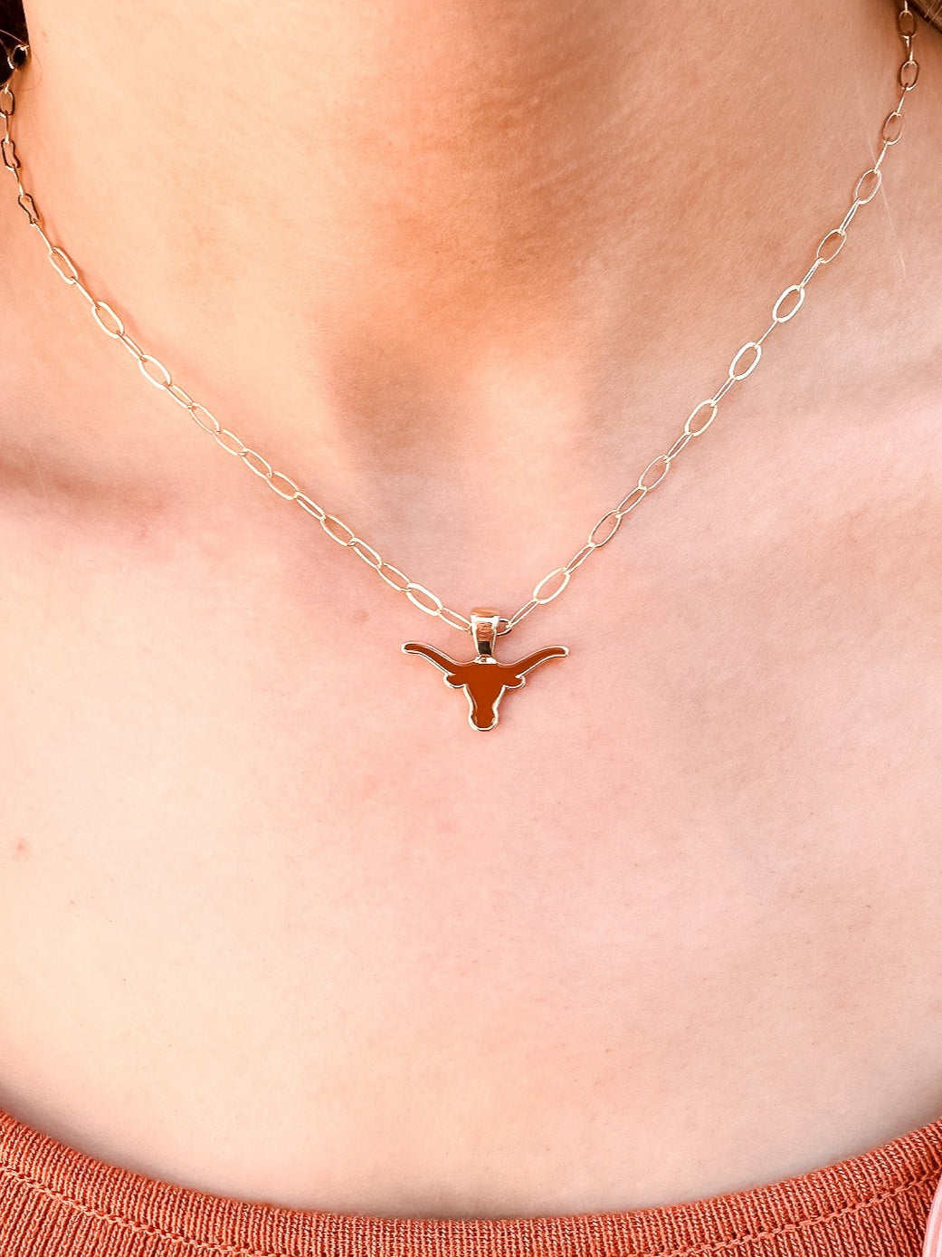 Texas Longhorns Logo Necklace
