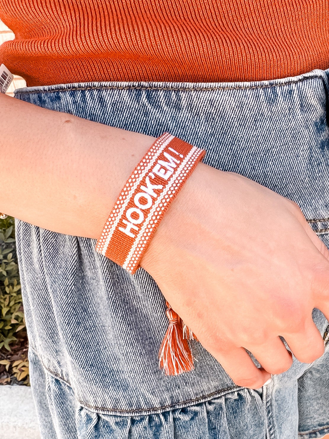 Texas Longhorns Tassel Bracelet