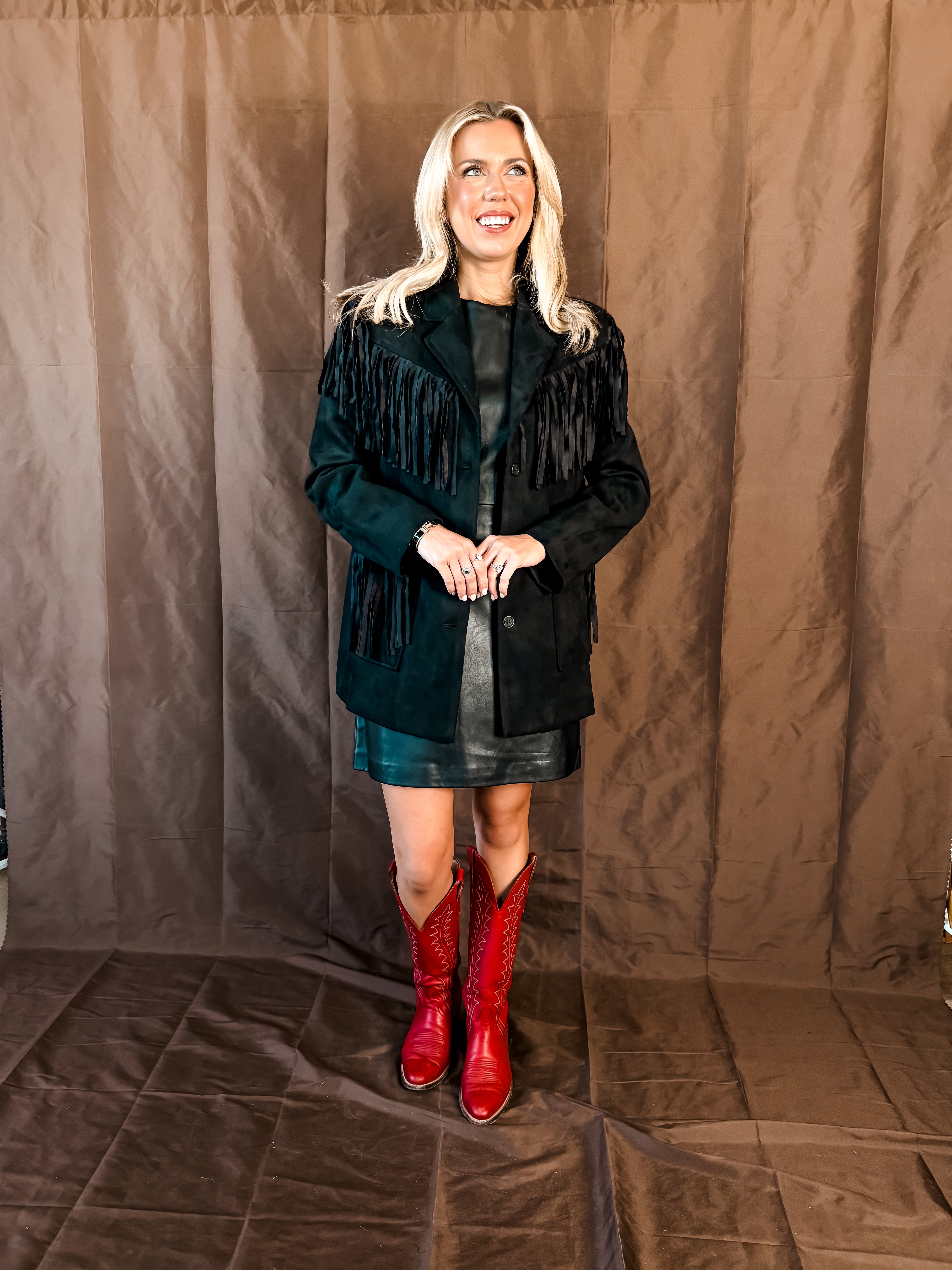 Stockshow Fringe Jacket Black