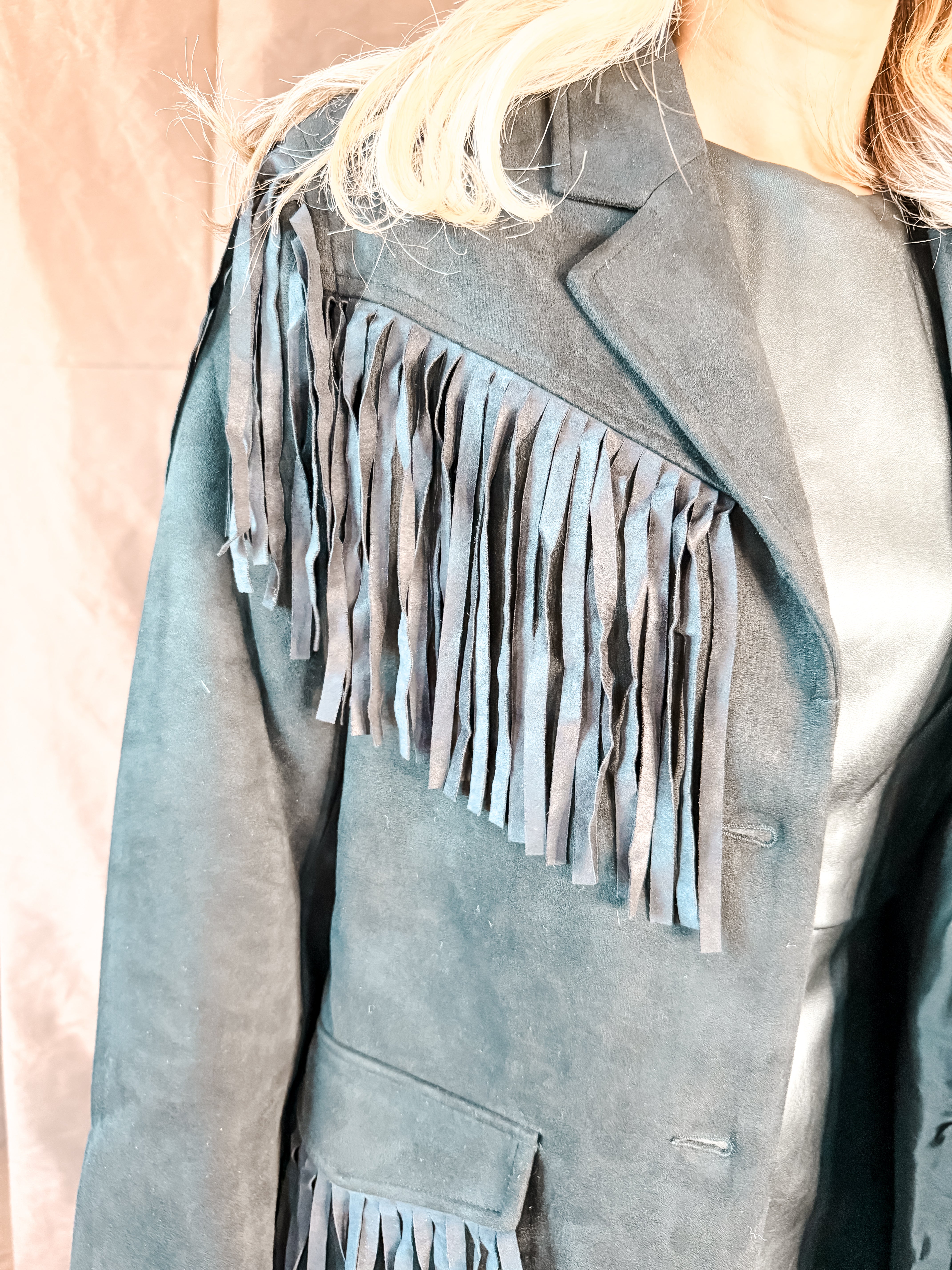 Stockshow Fringe Jacket Black