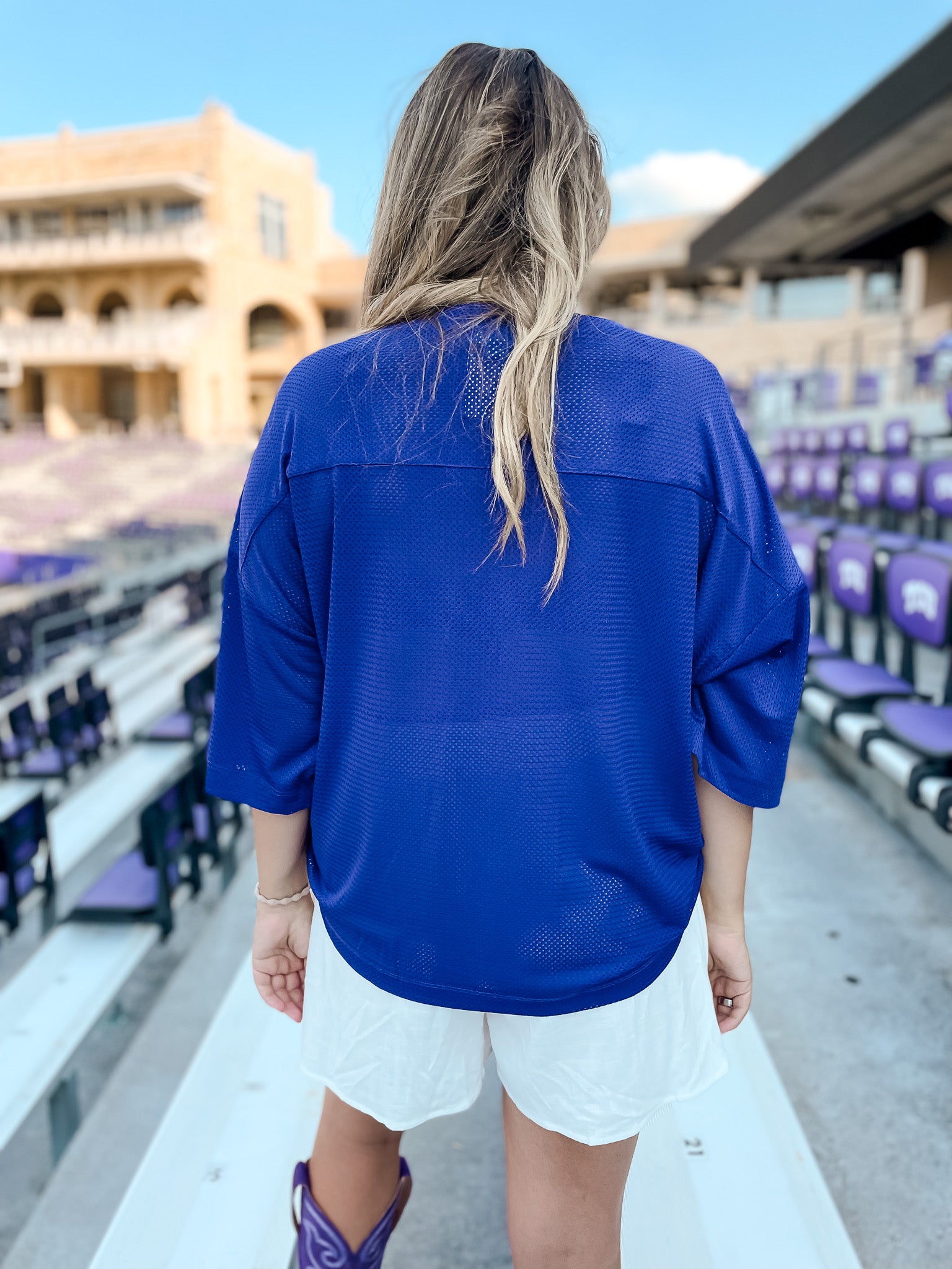 Oversized Mesh Jersey T-Shirt