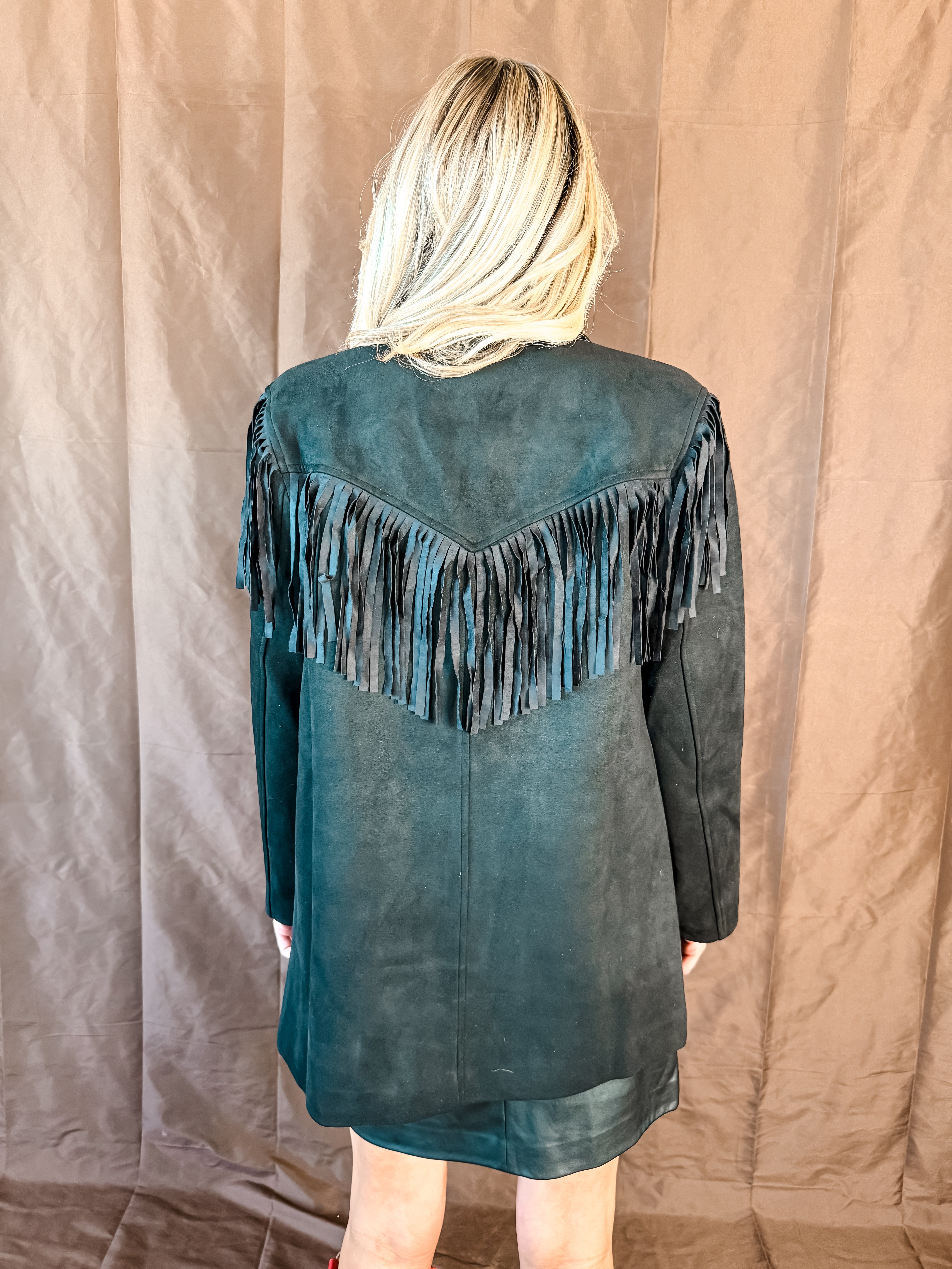 Stockshow Fringe Jacket Black