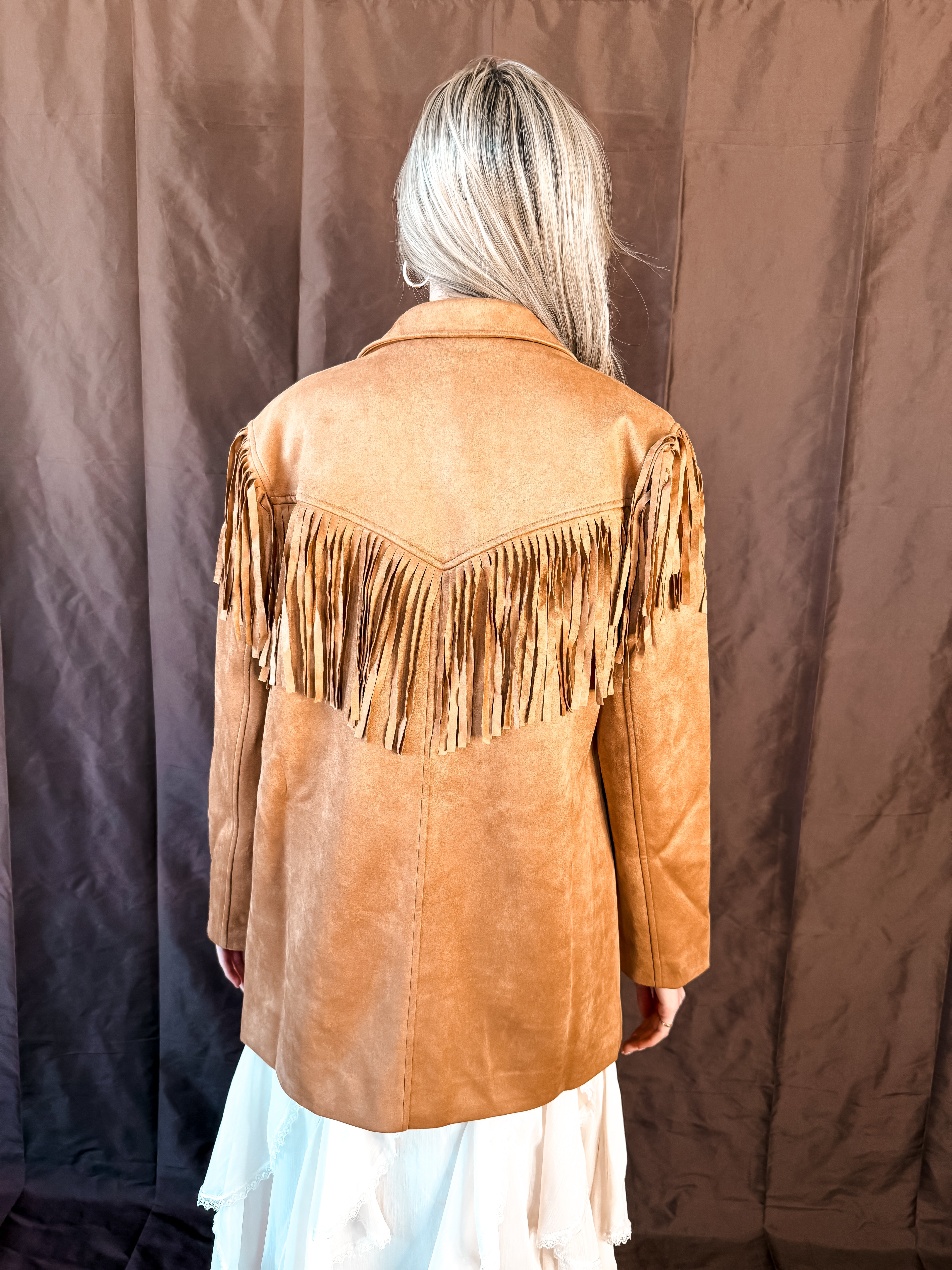 Stock Show Fringe Jacket Brown