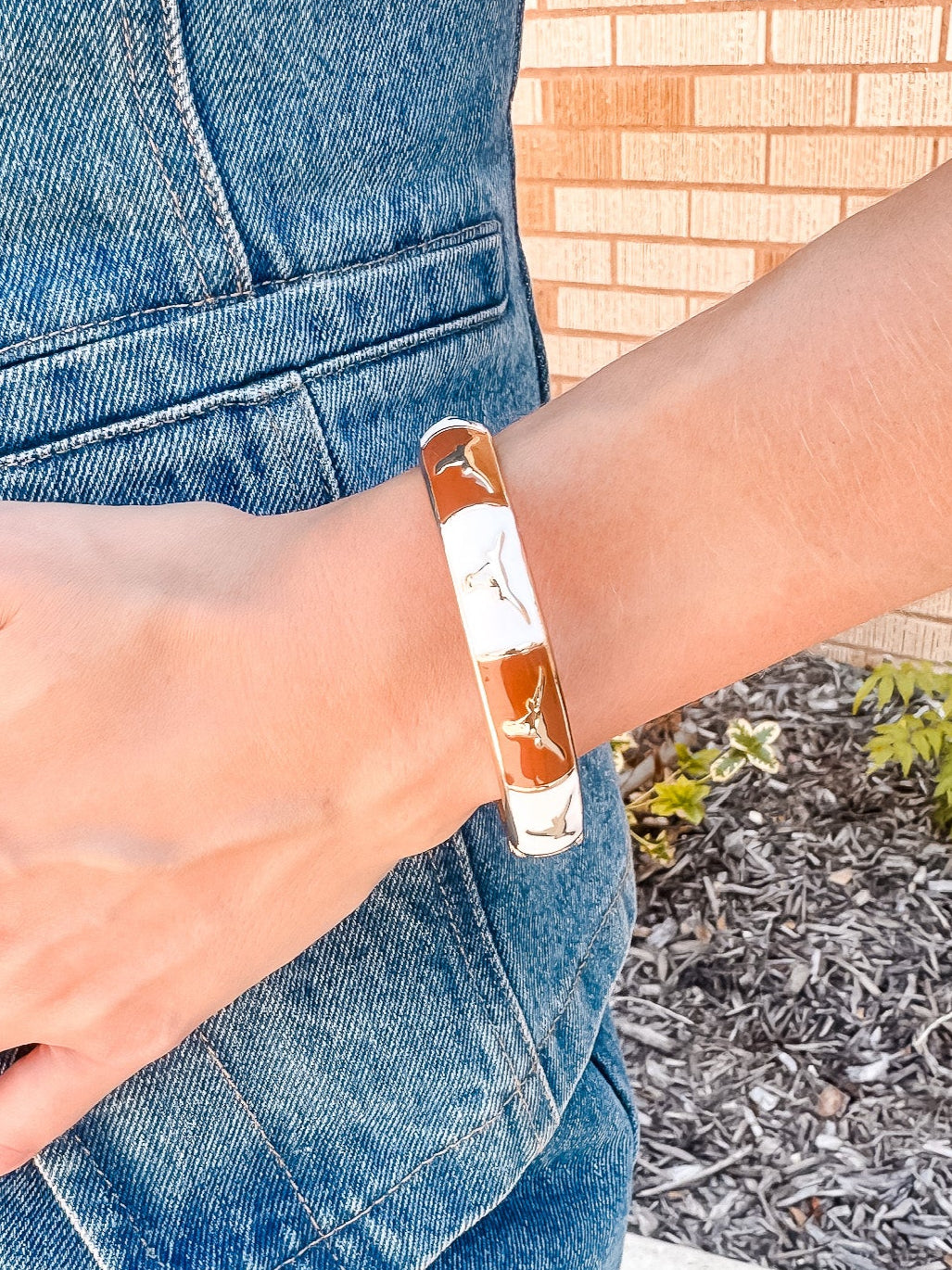 Texas Longhorns Check Bangle