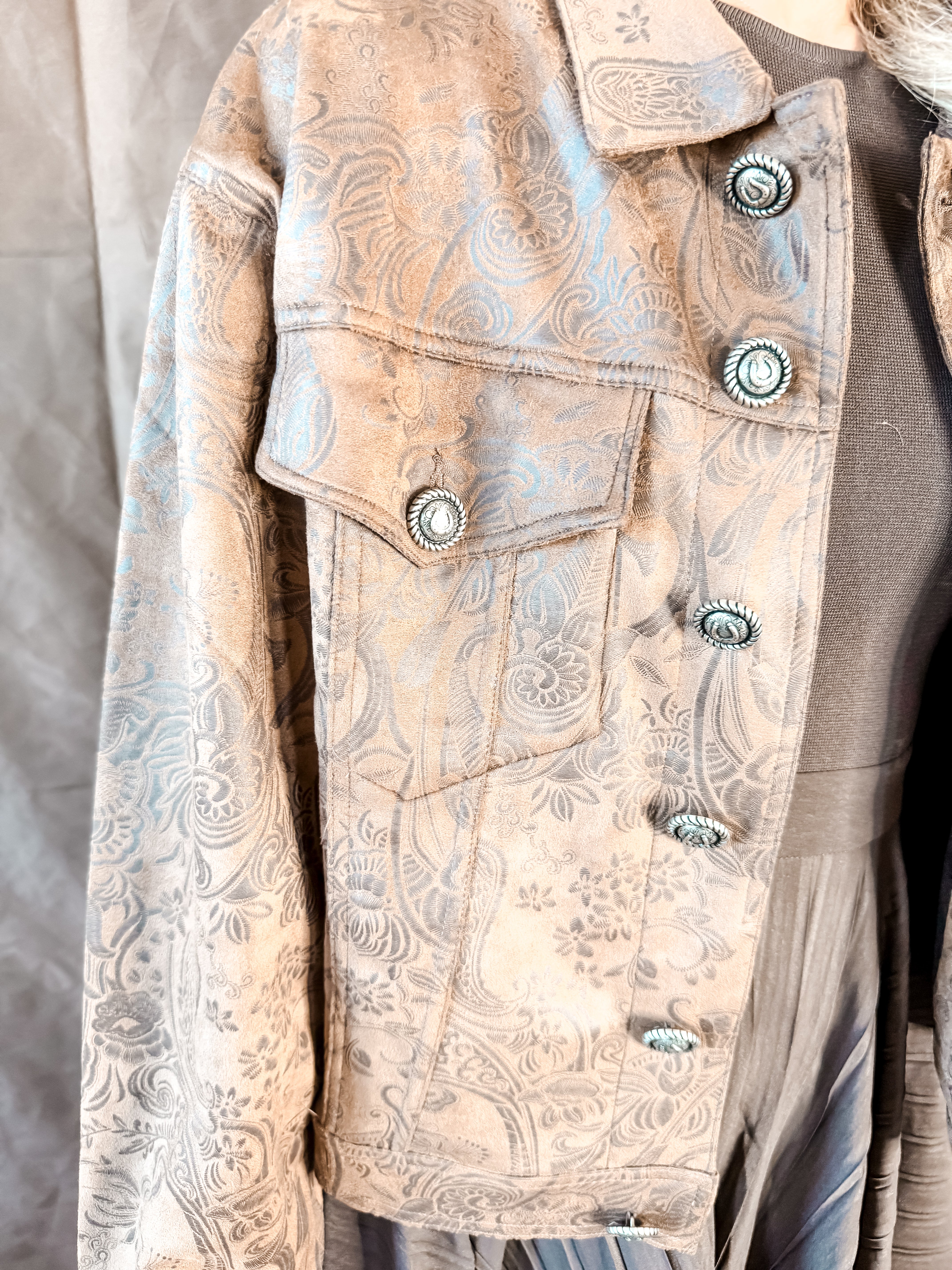 Abilene Suede Jacket - Saddle