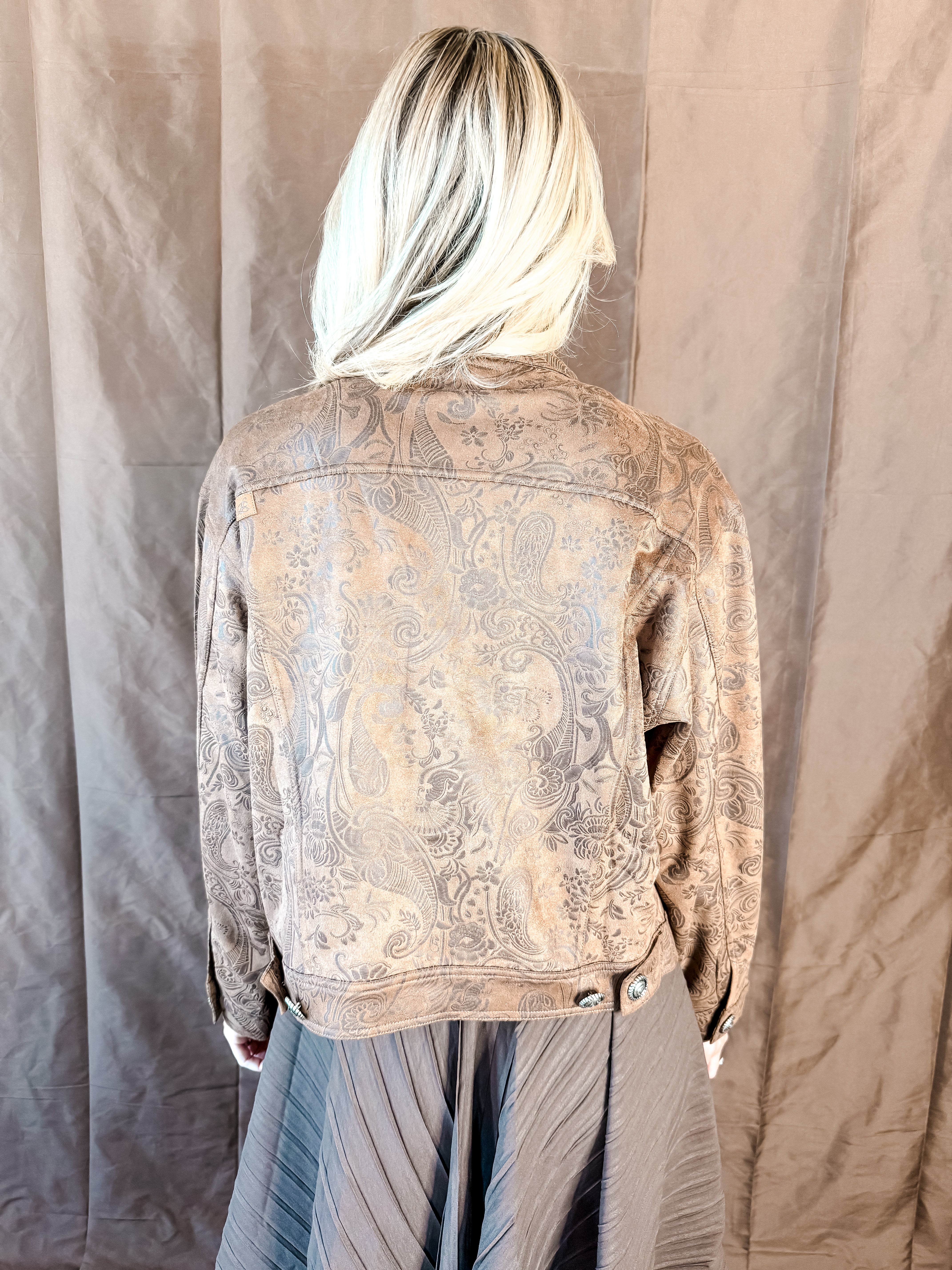 Abilene Suede Jacket - Saddle