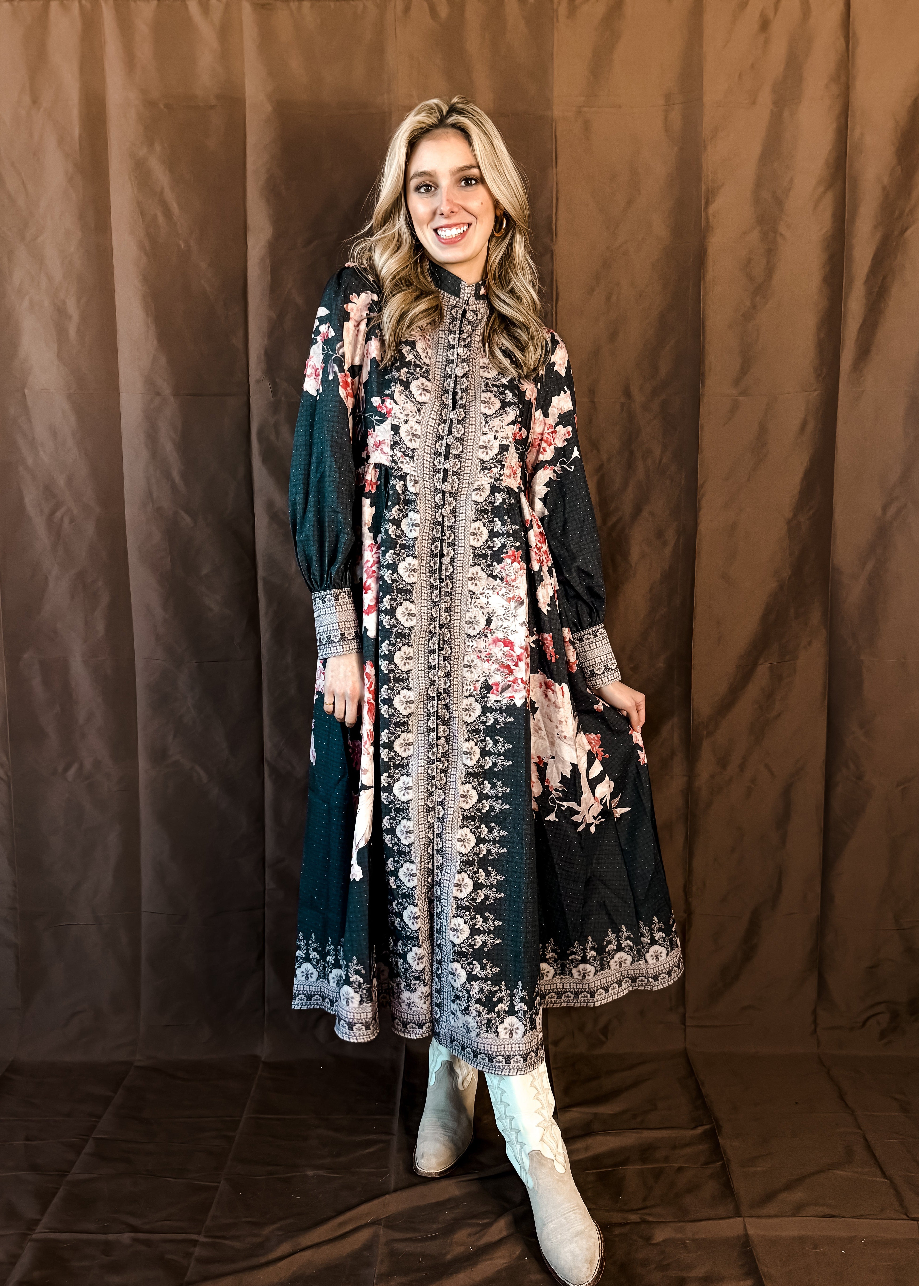 Victorian Floral Dress