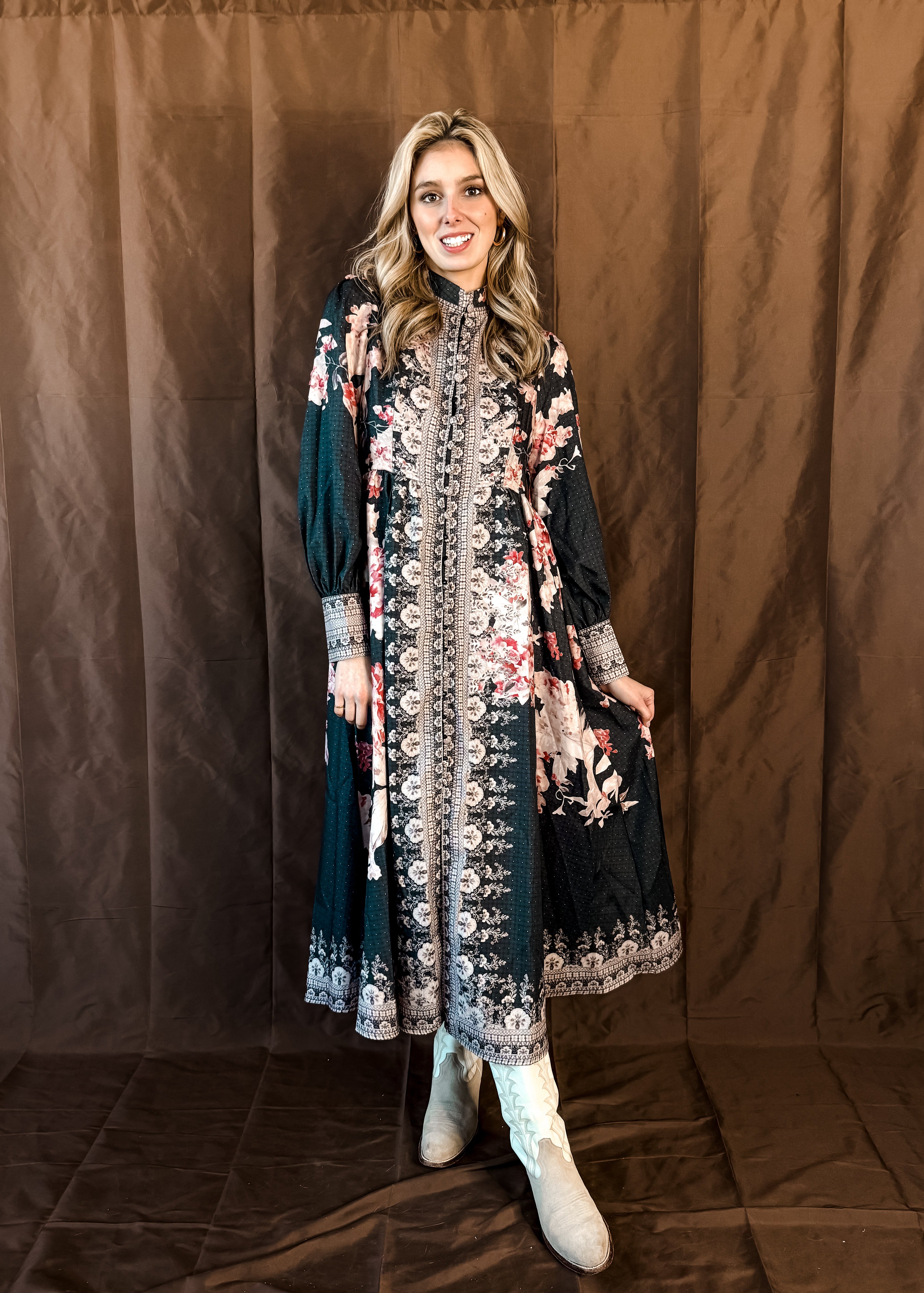 Victorian Floral Dress