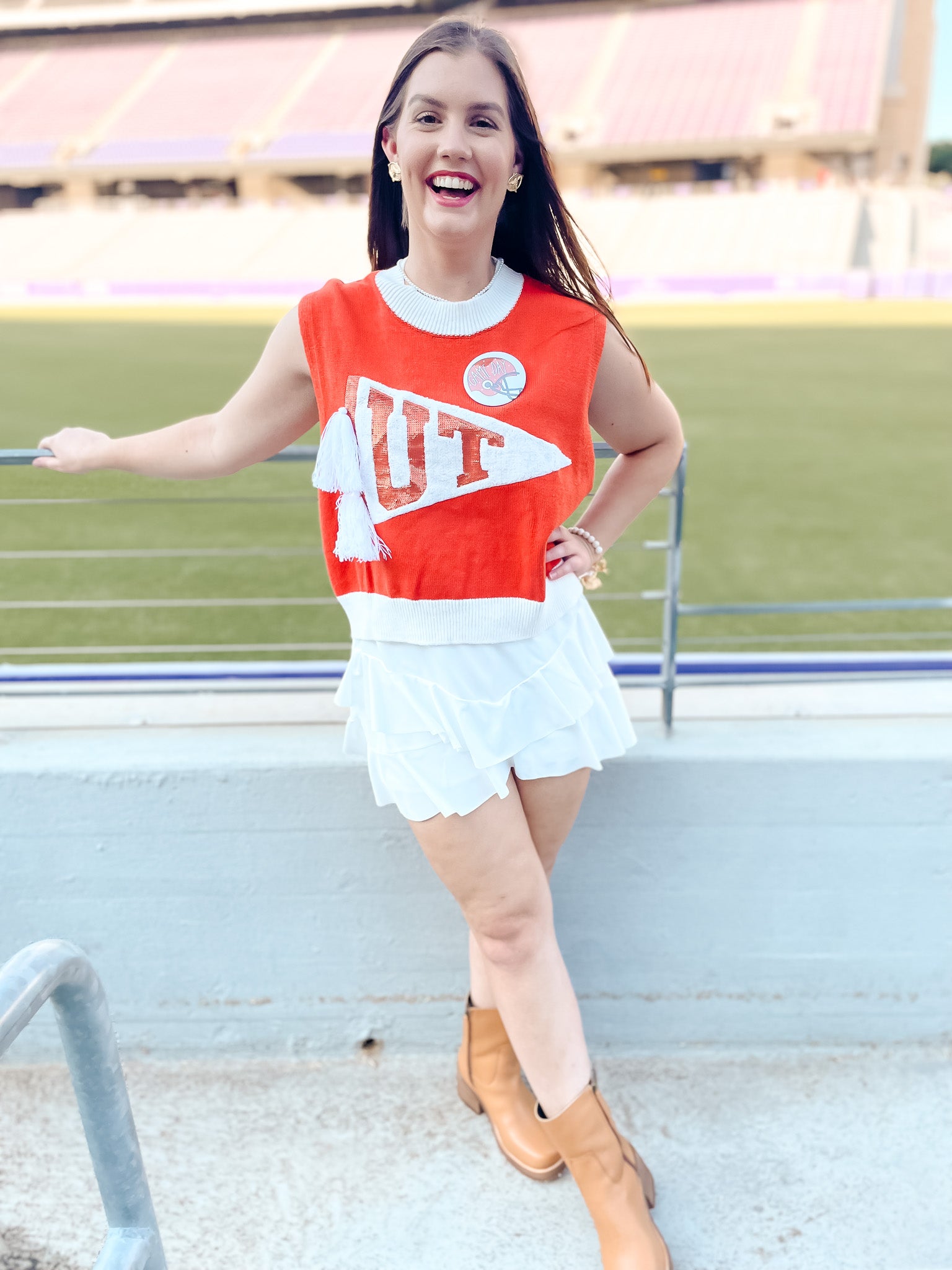 UT Pennant Sweater Vest