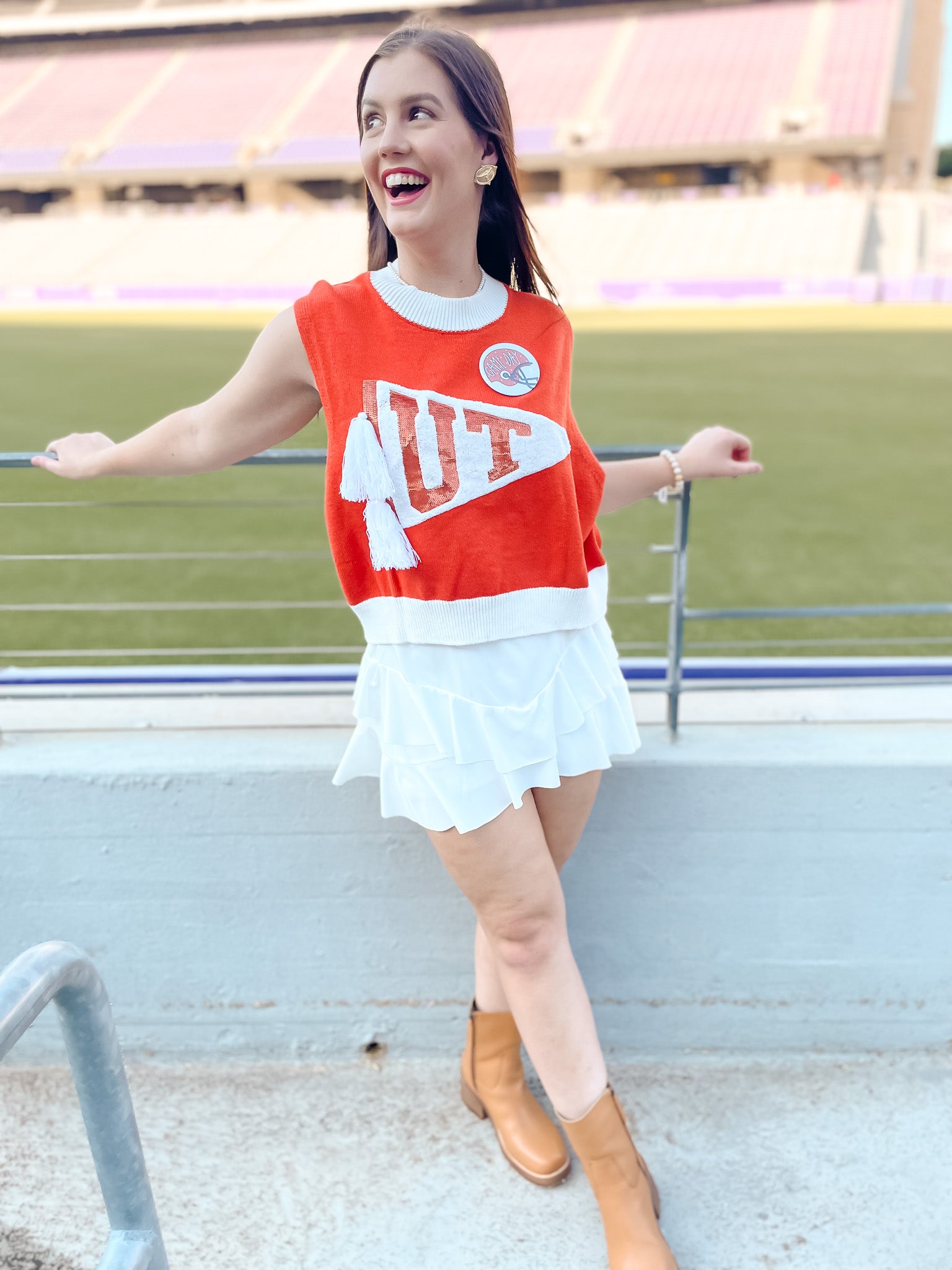 UT Pennant Sweater Vest