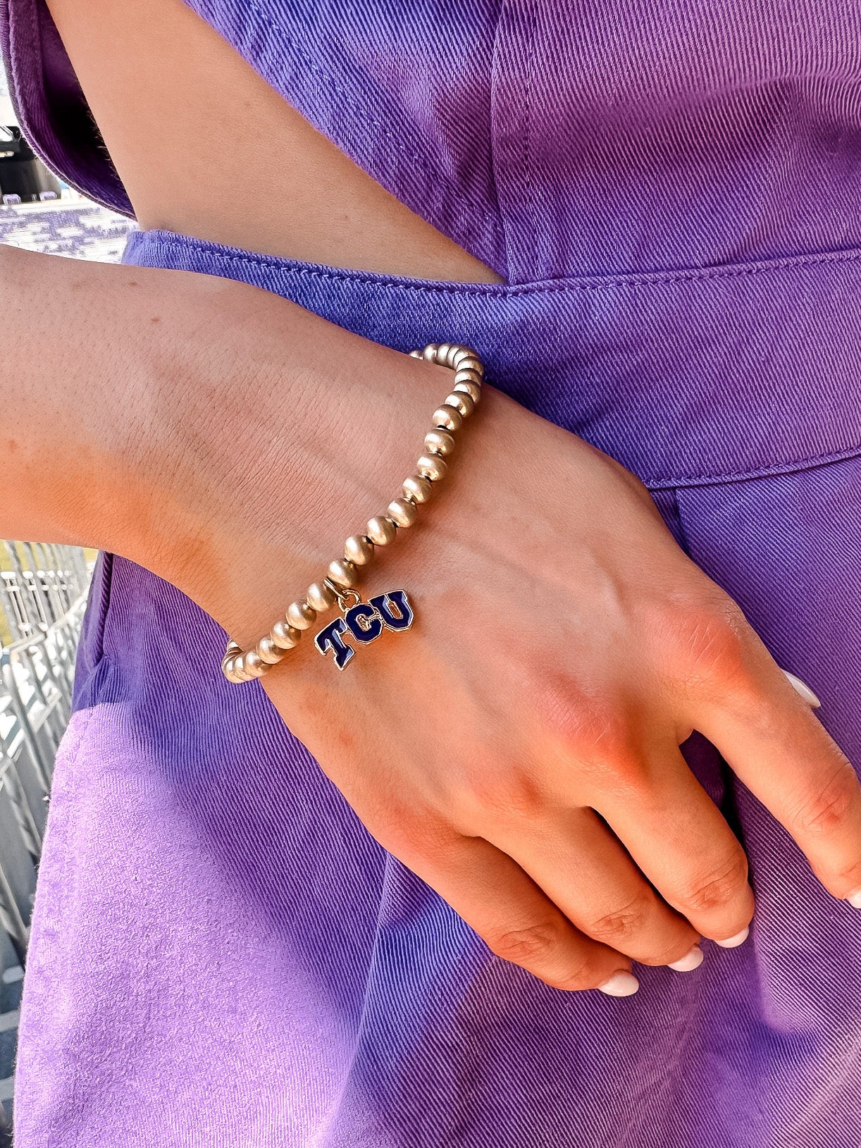 TCU Horned Frogs Stretch Bracelet