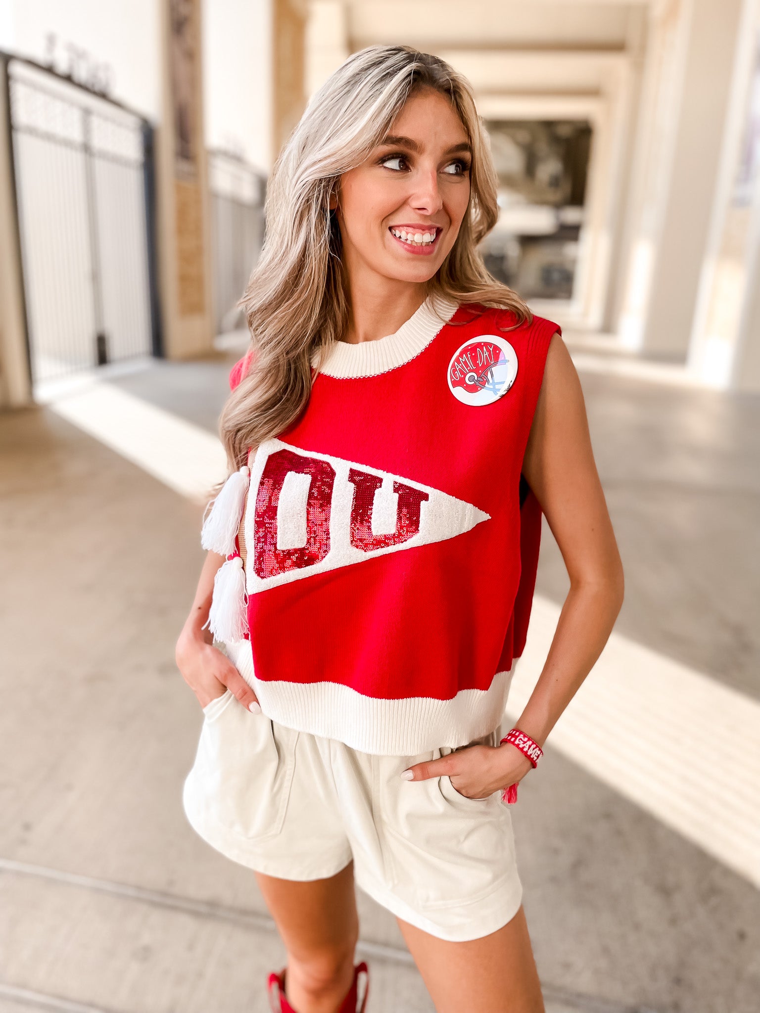 OU Pennant Sweater Vest
