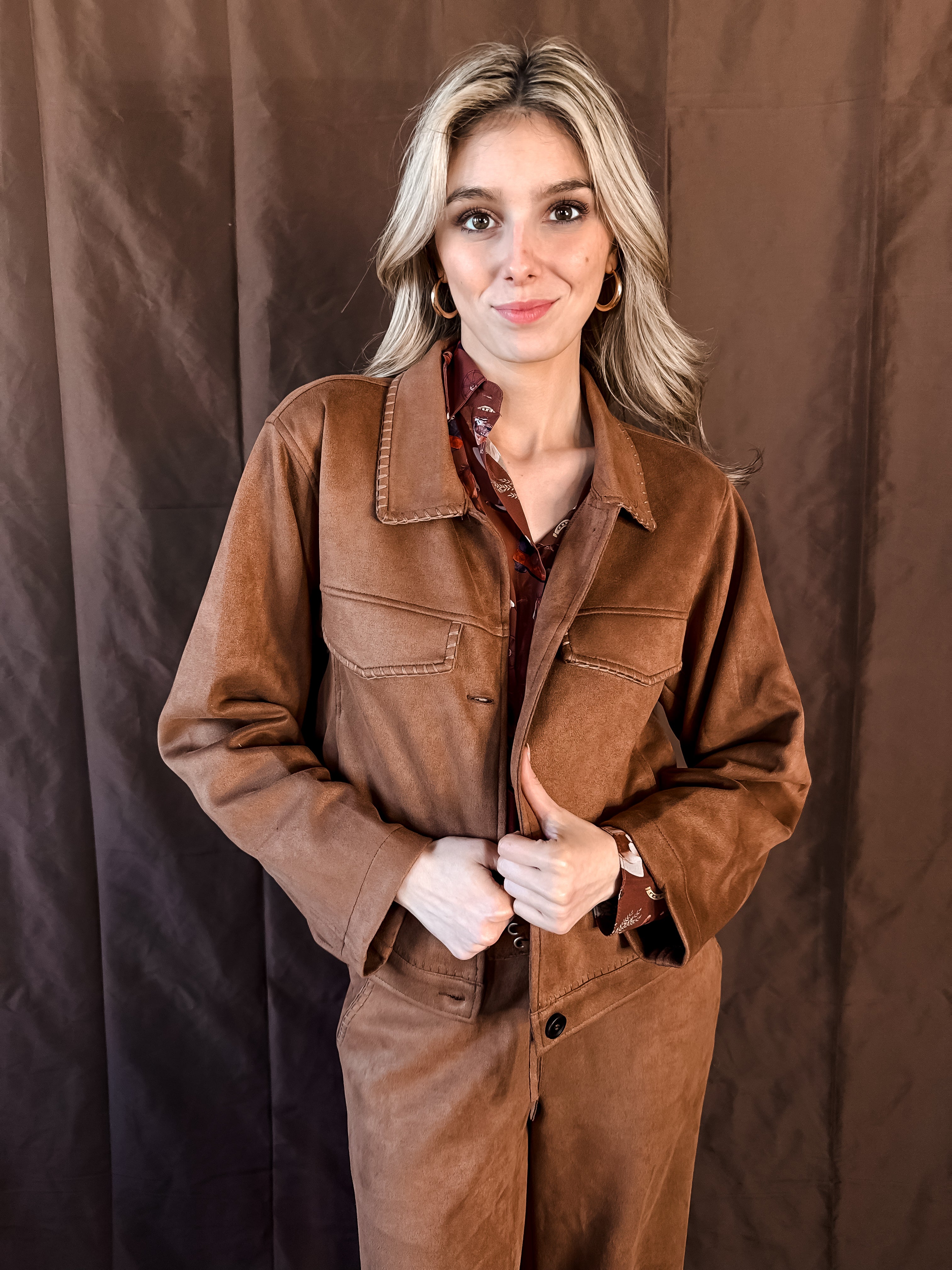 Braided Suede Jacket