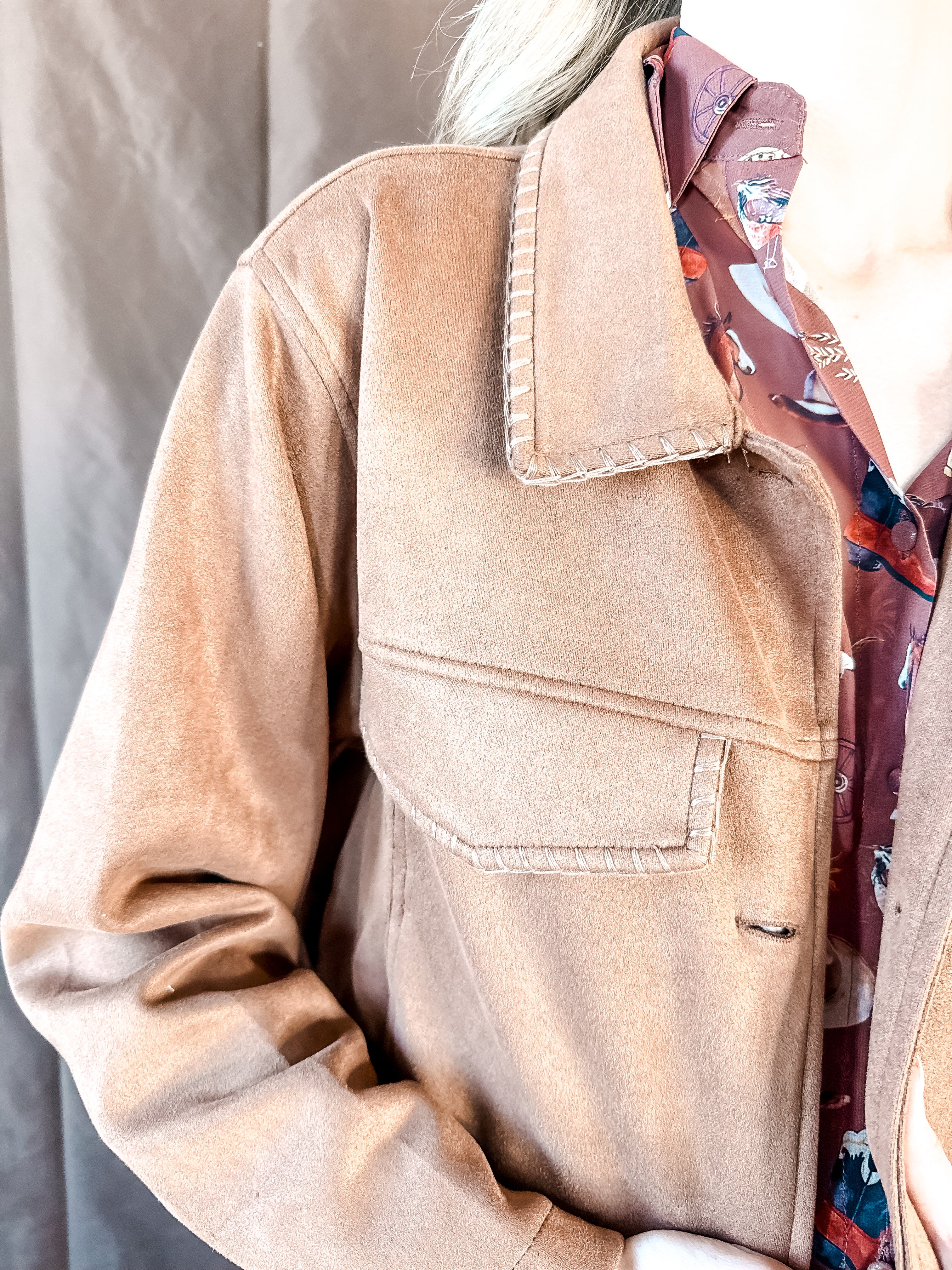 Braided Suede Jacket
