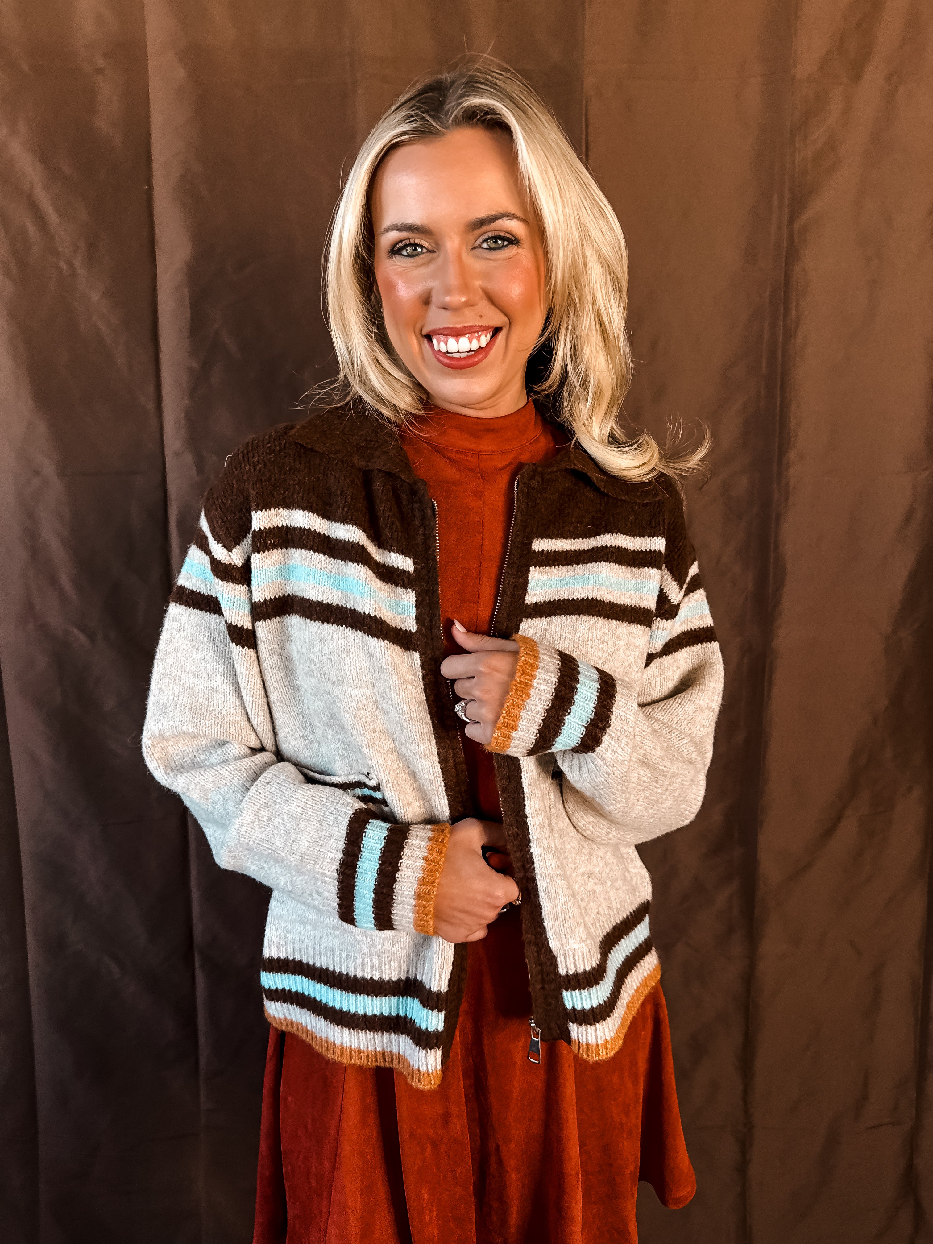 Cactus Cowboy Cardigan - Oatmeal