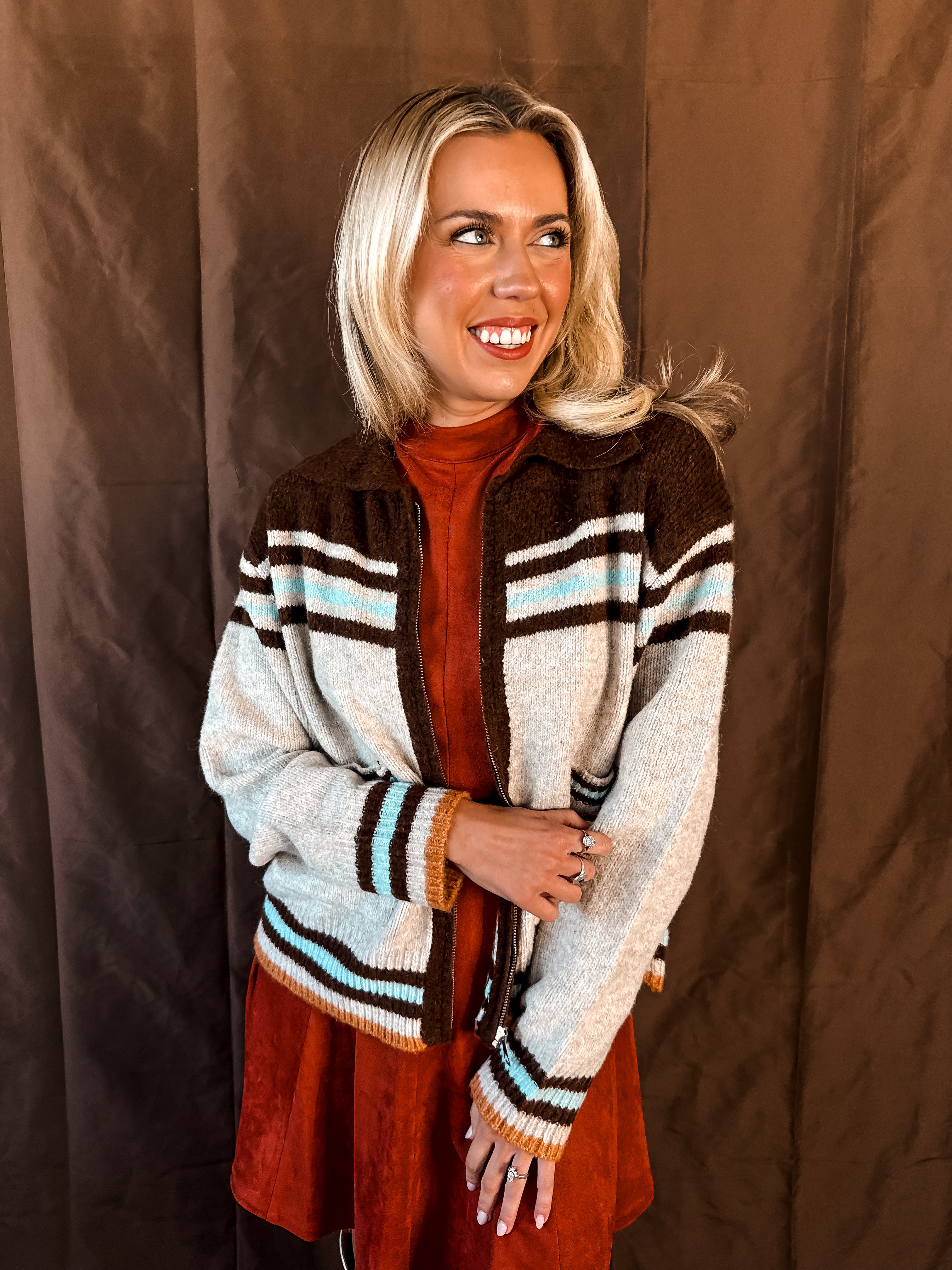 Cactus Cowboy Cardigan - Oatmeal