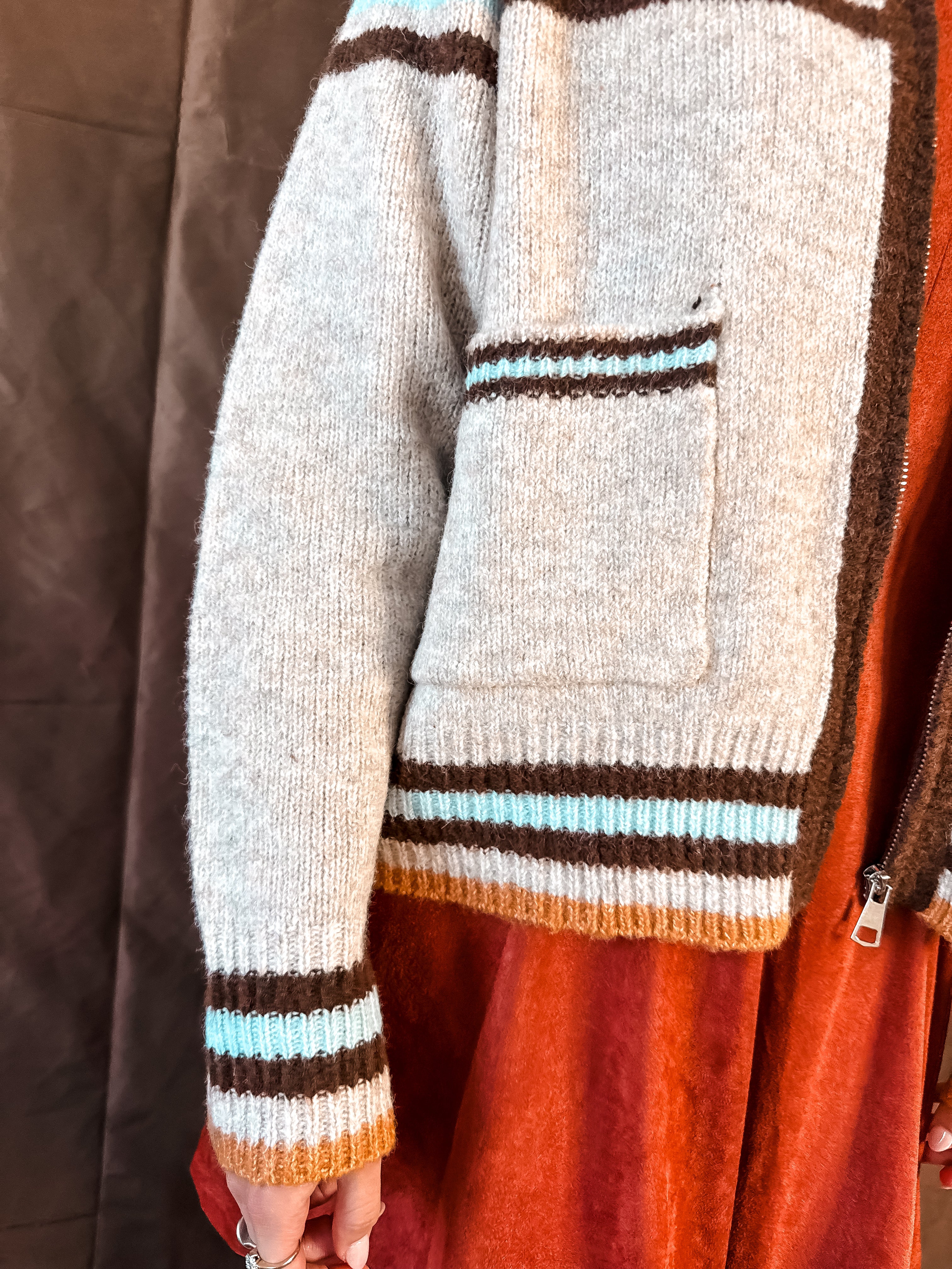 Cactus Cowboy Cardigan - Oatmeal