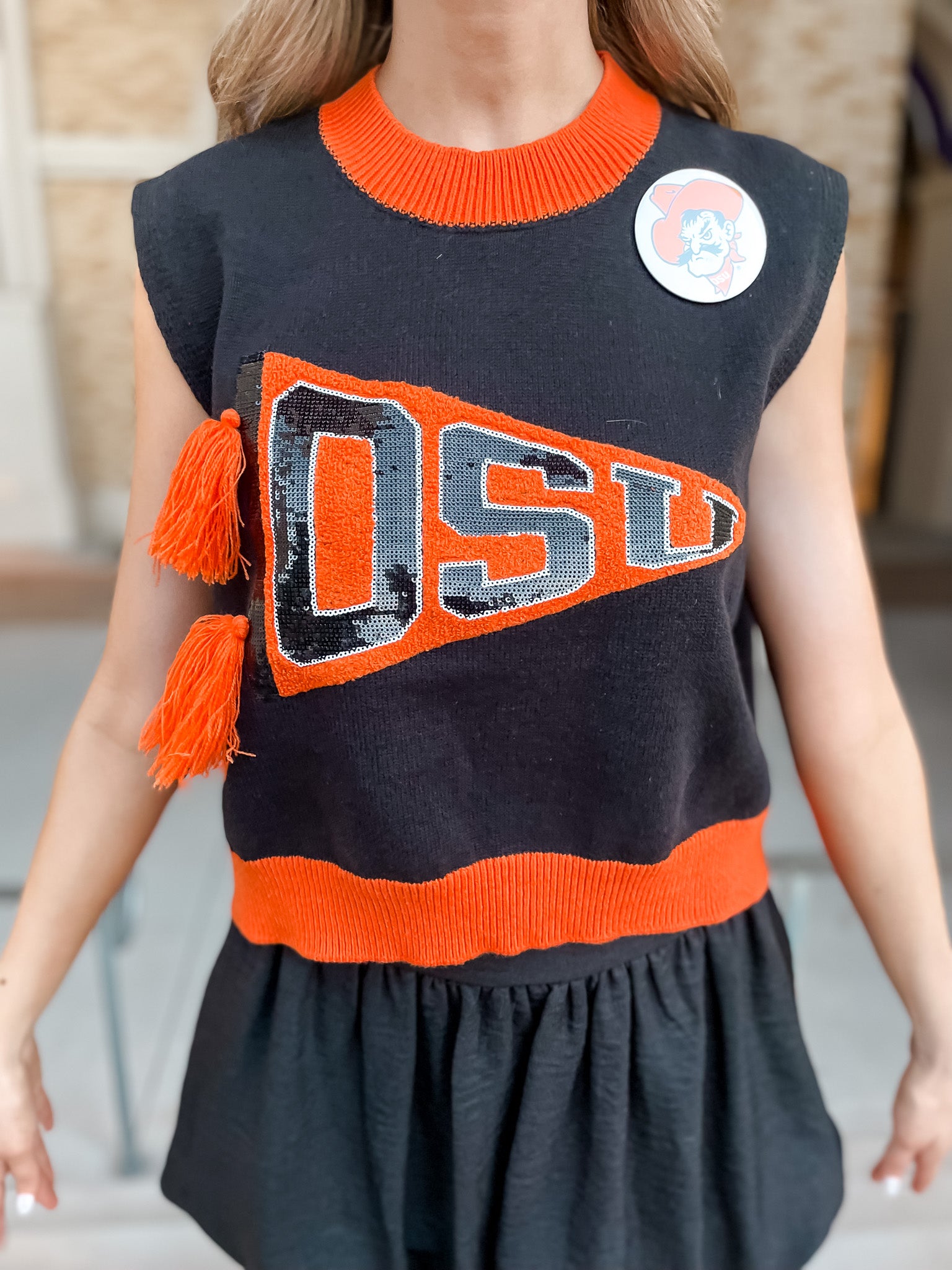 OSU Pennant Sweater Vest