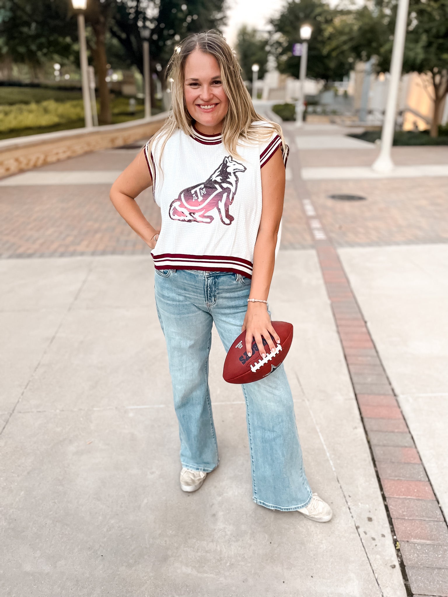 Queen Of Sparkles - A&M Sequin Mascot Tank
