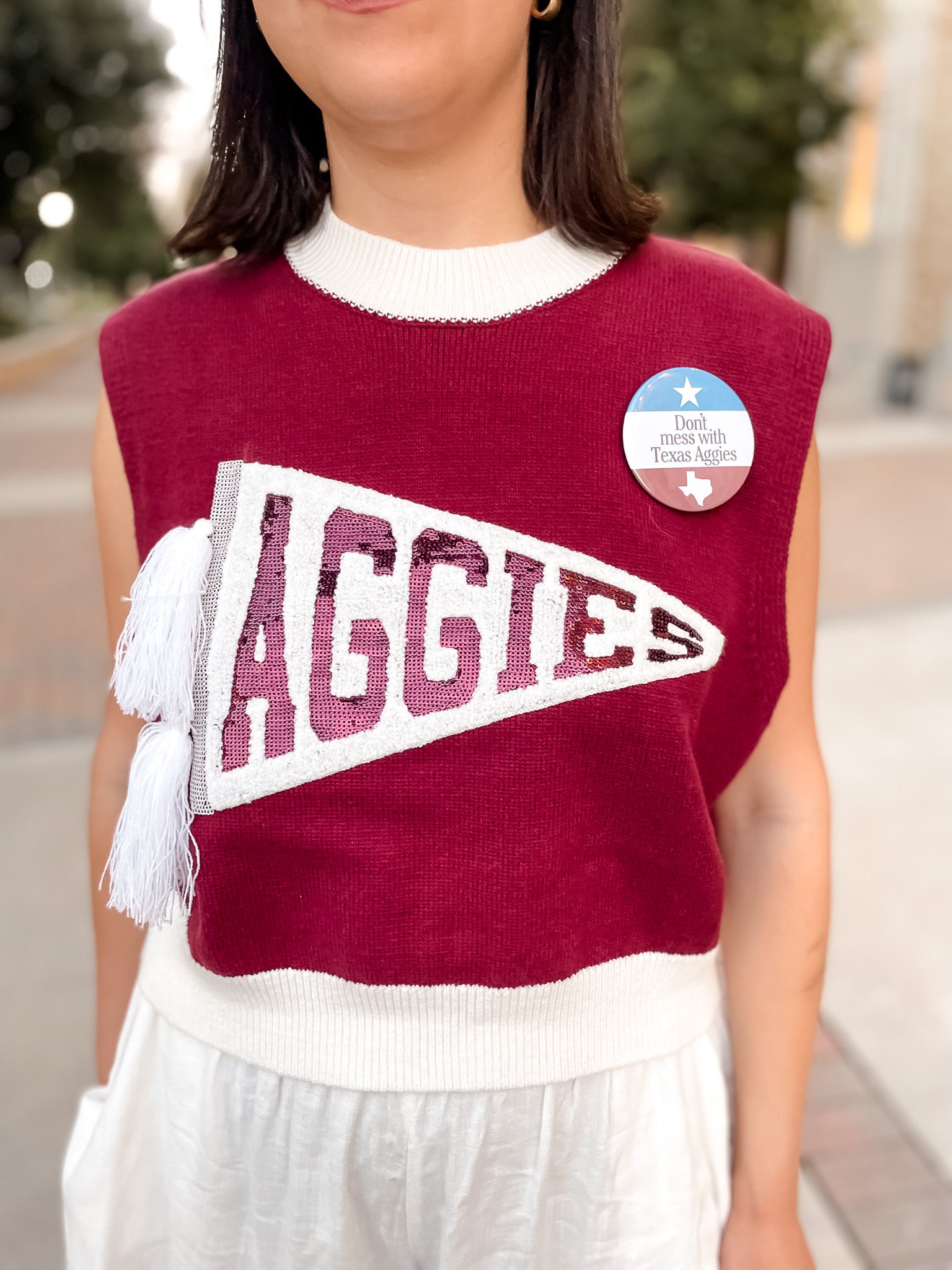 A&M Pennant Sweater Vest