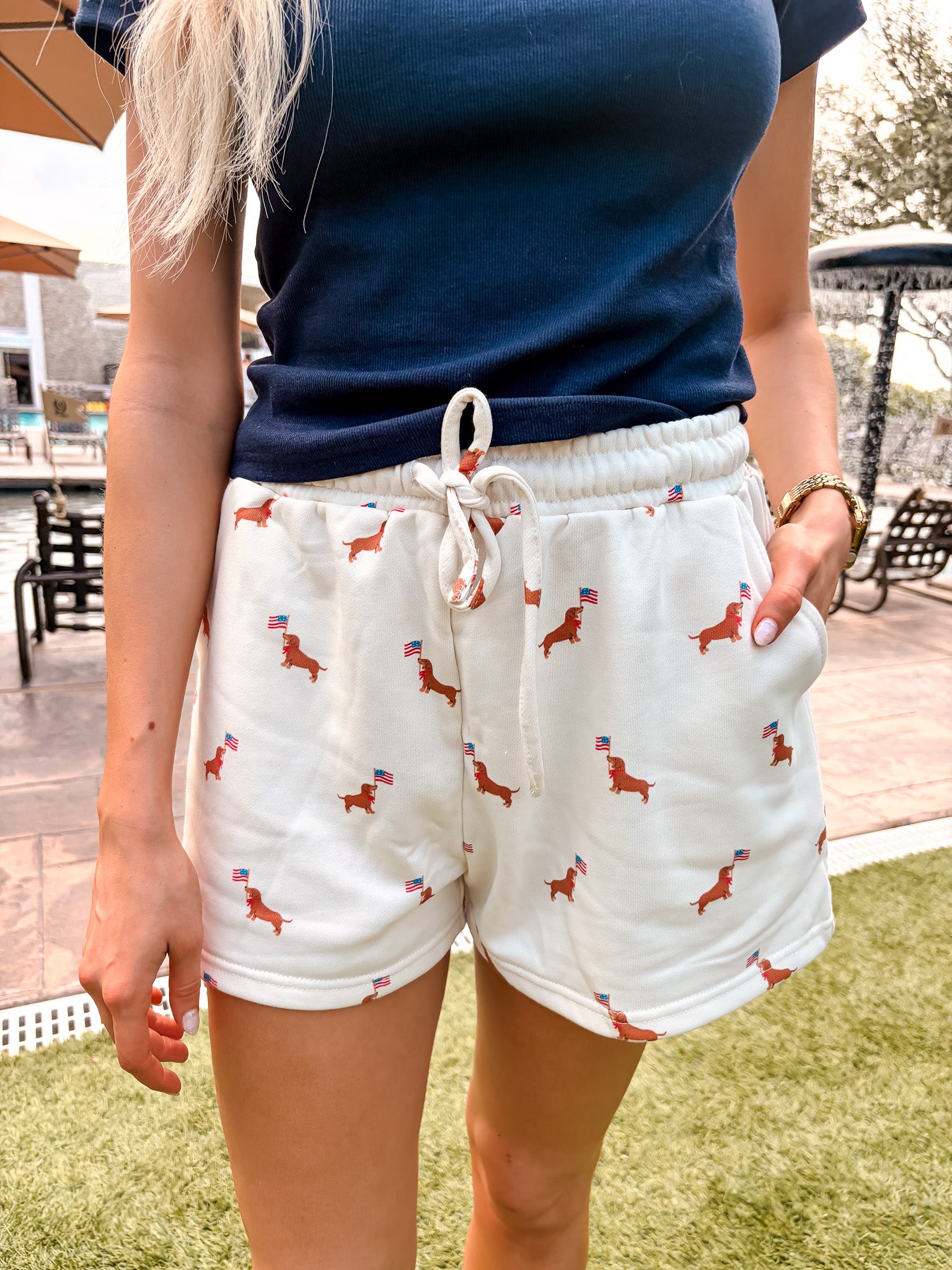 USA Weenie Dog Sweat Shorts
