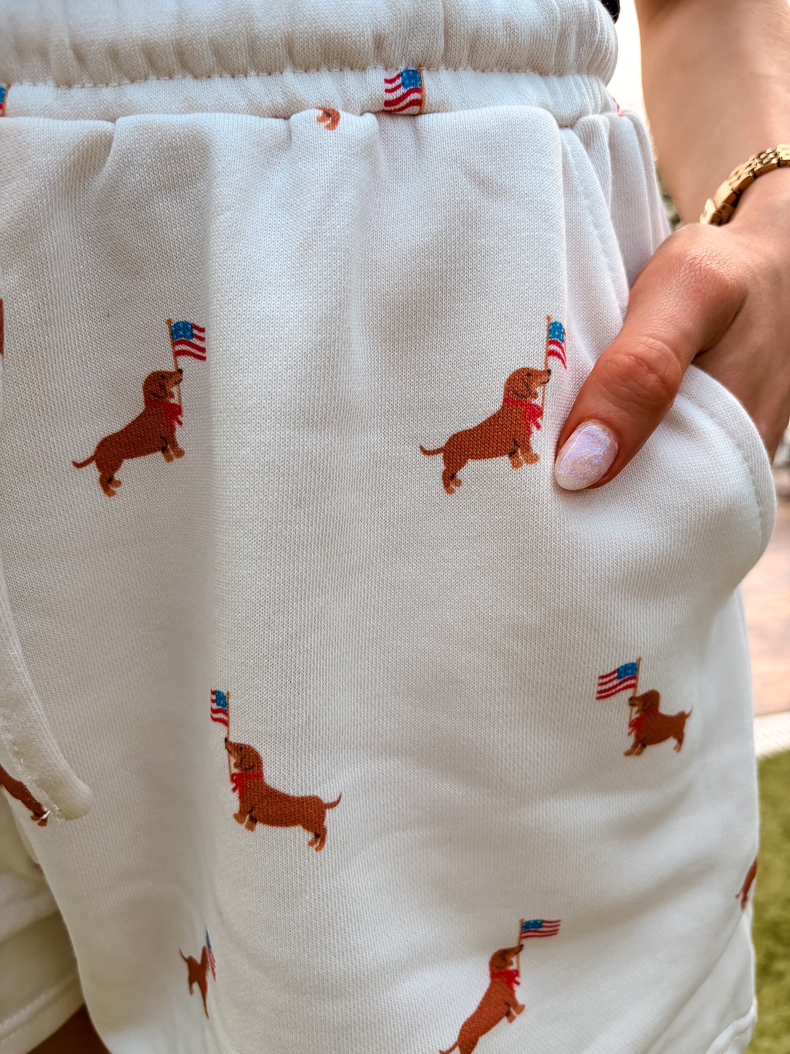 USA Weenie Dog Sweat Shorts