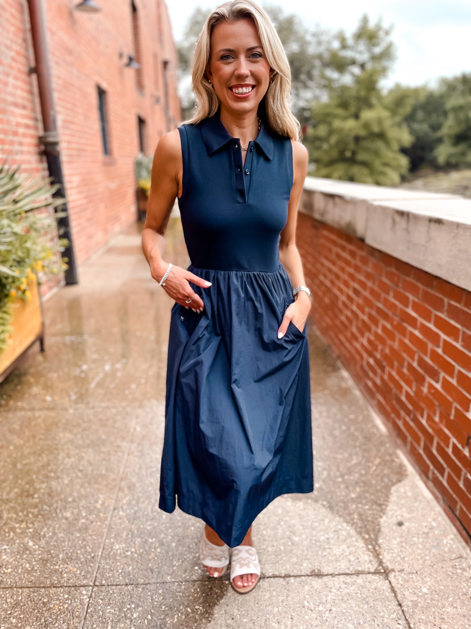 Auden Dress - Navy
