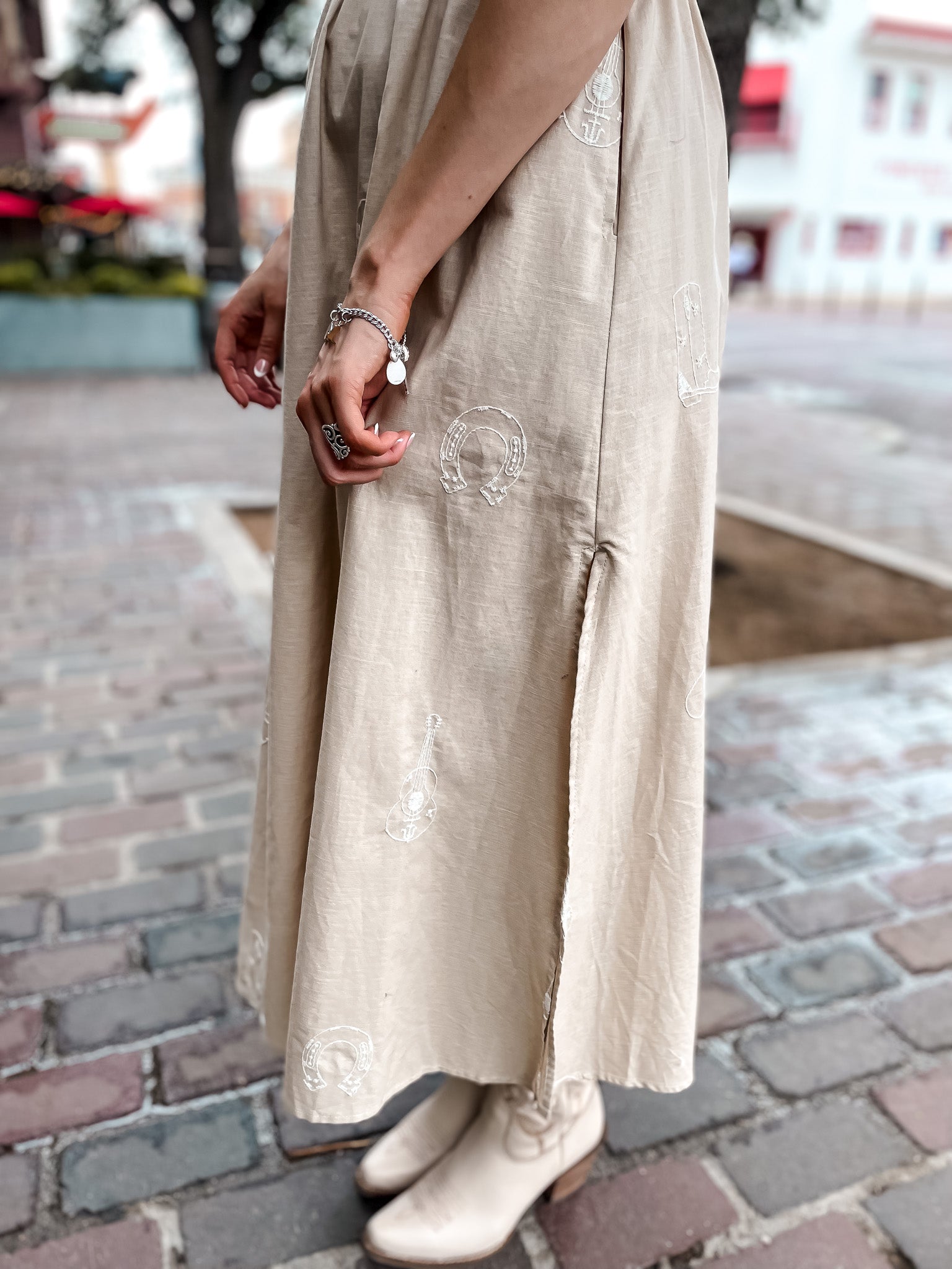 Western Icon Embroidered Dress