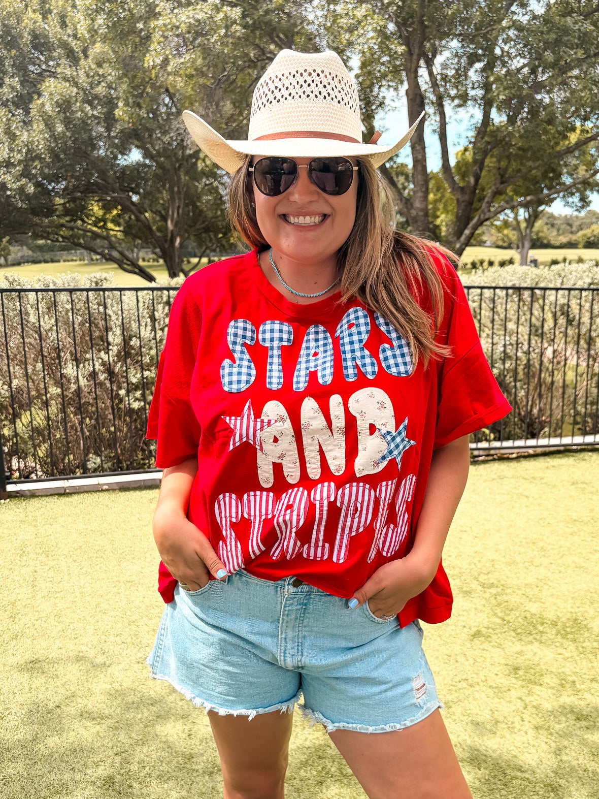 Stars & Stripes Top - Red