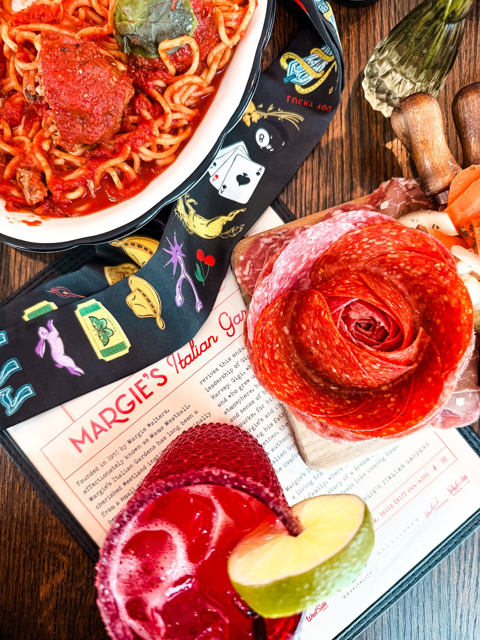 Lucky You Silk Twilly Scarf - Tucker Brown