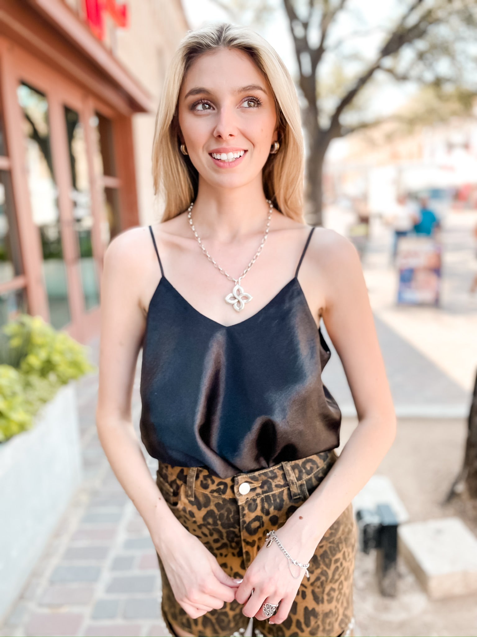 DZ Satin Cami - Black