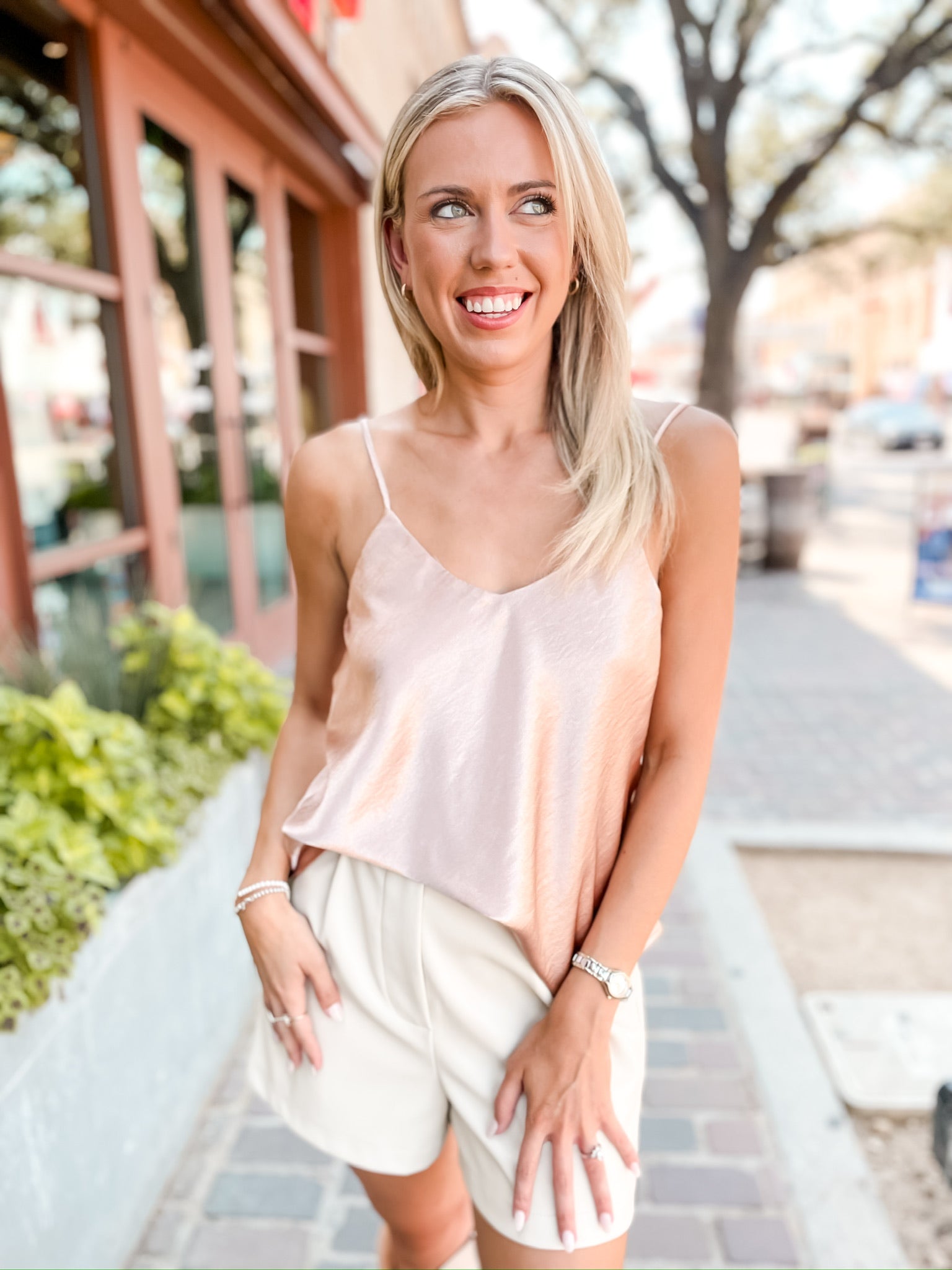 DZ Satin Cami - Taupe