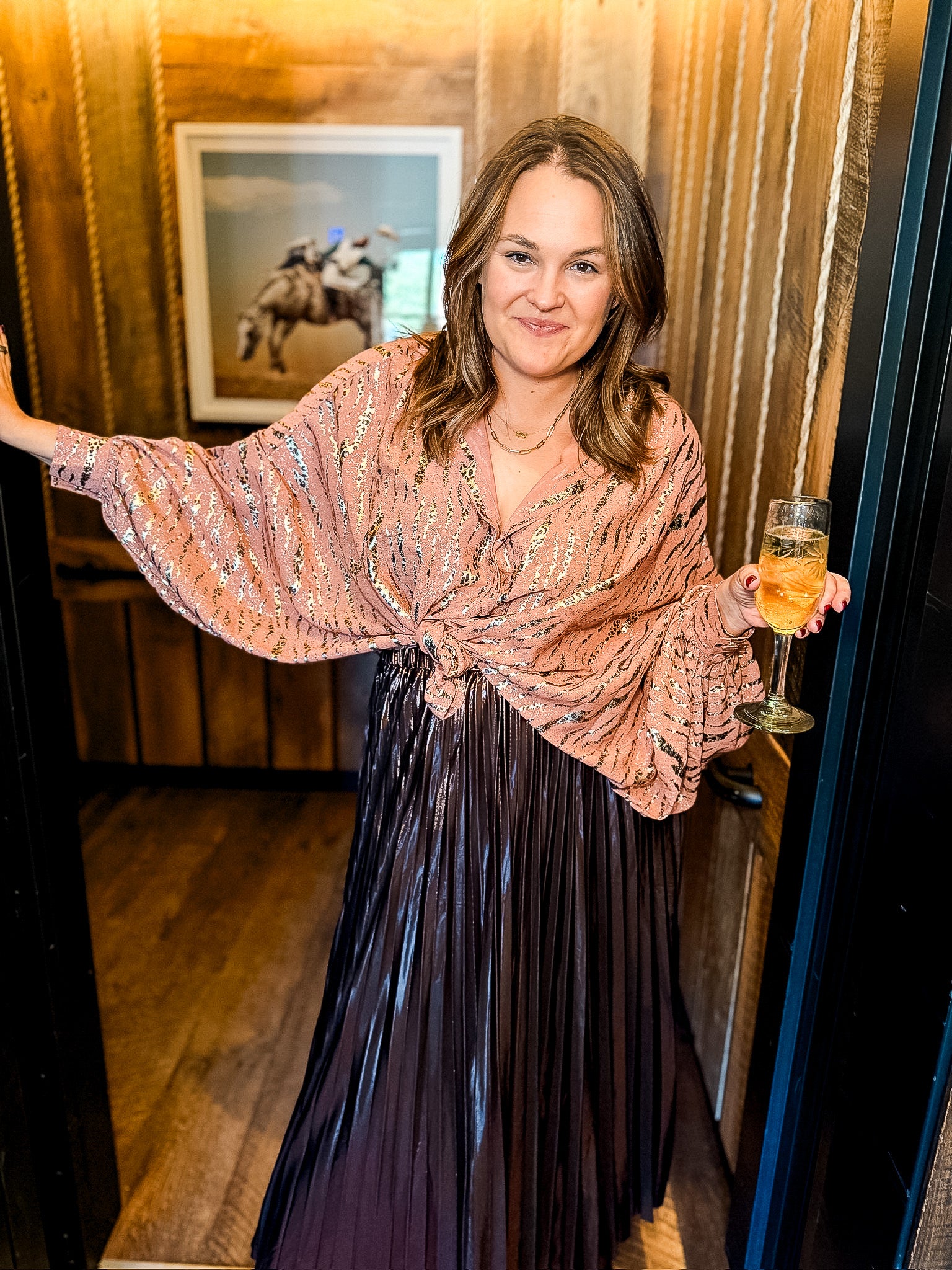 Slightly Spotted Top - Pink