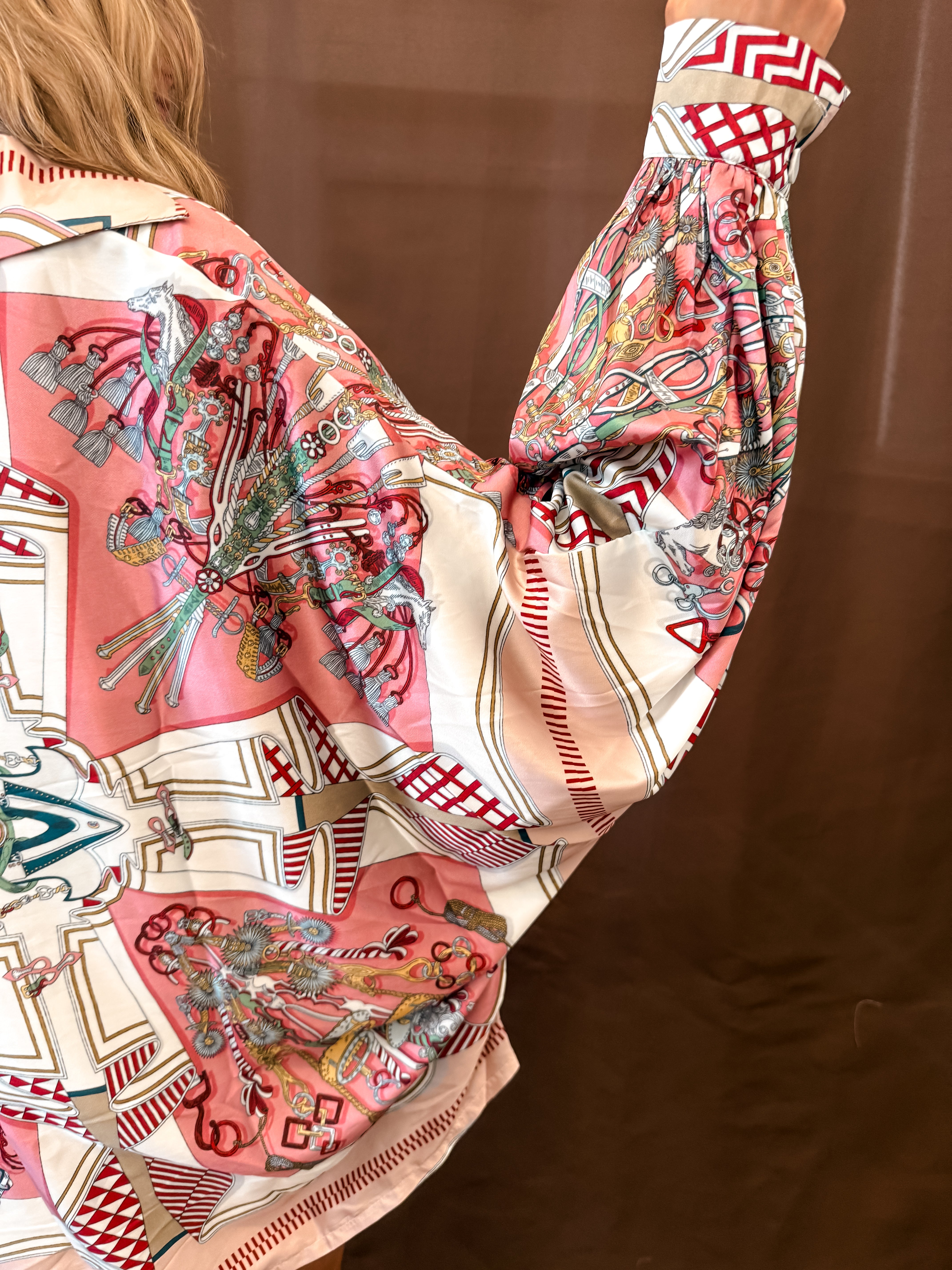 Belted Things Top - Pink