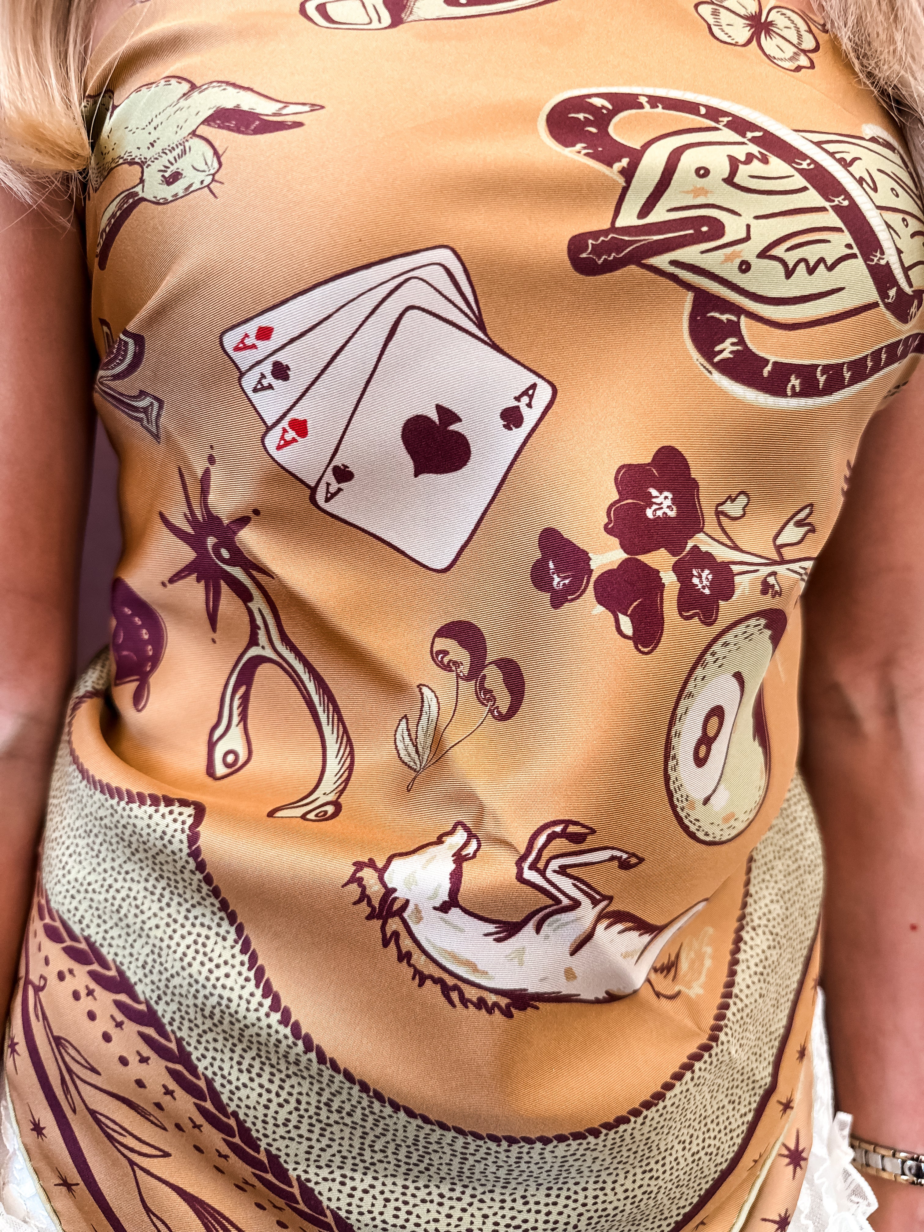 Lucky Me Silk Square Scarf